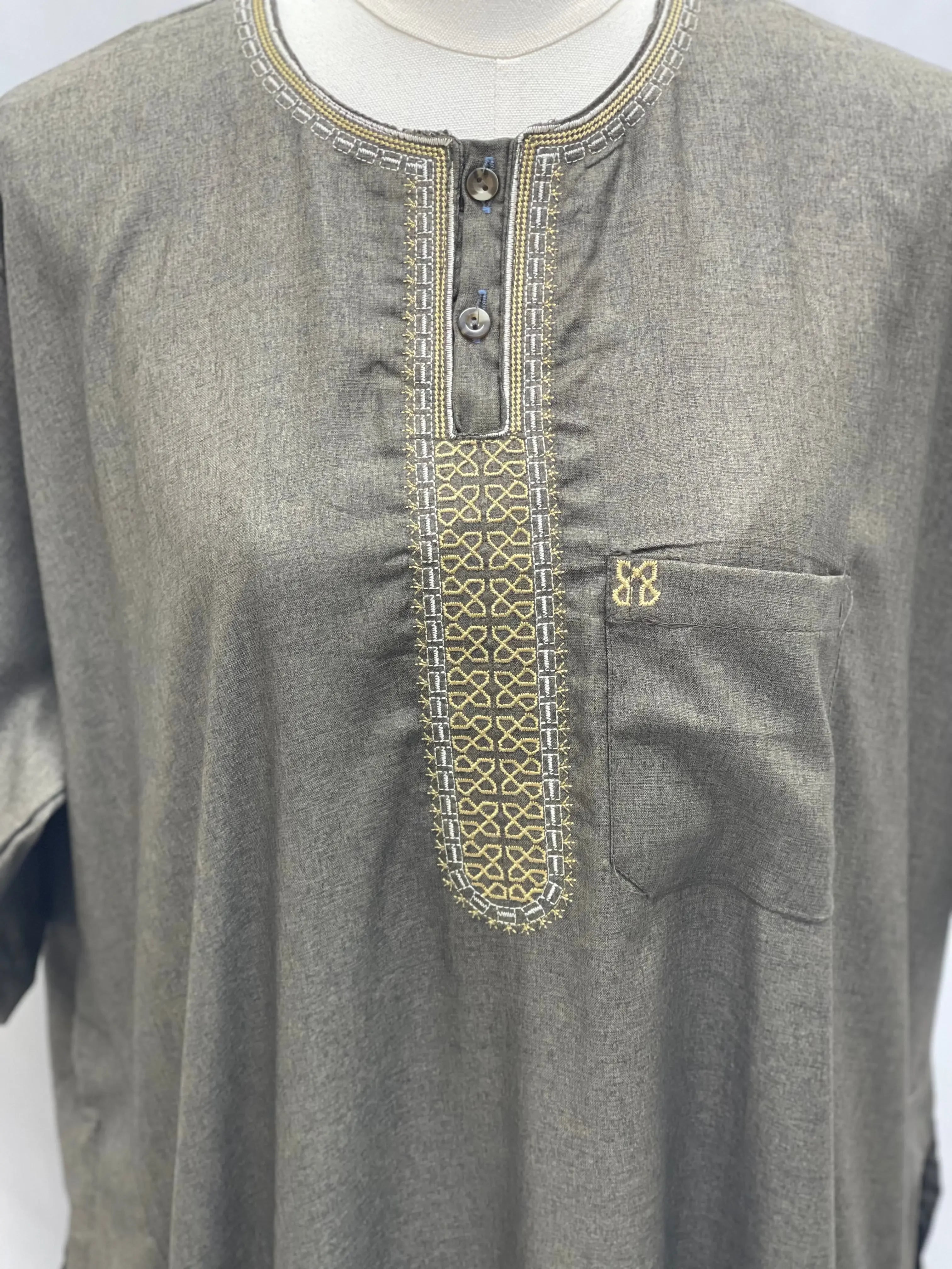 Men's High-Quality Cotton Thobe - Warm & Comfortable Palestinian Elegance