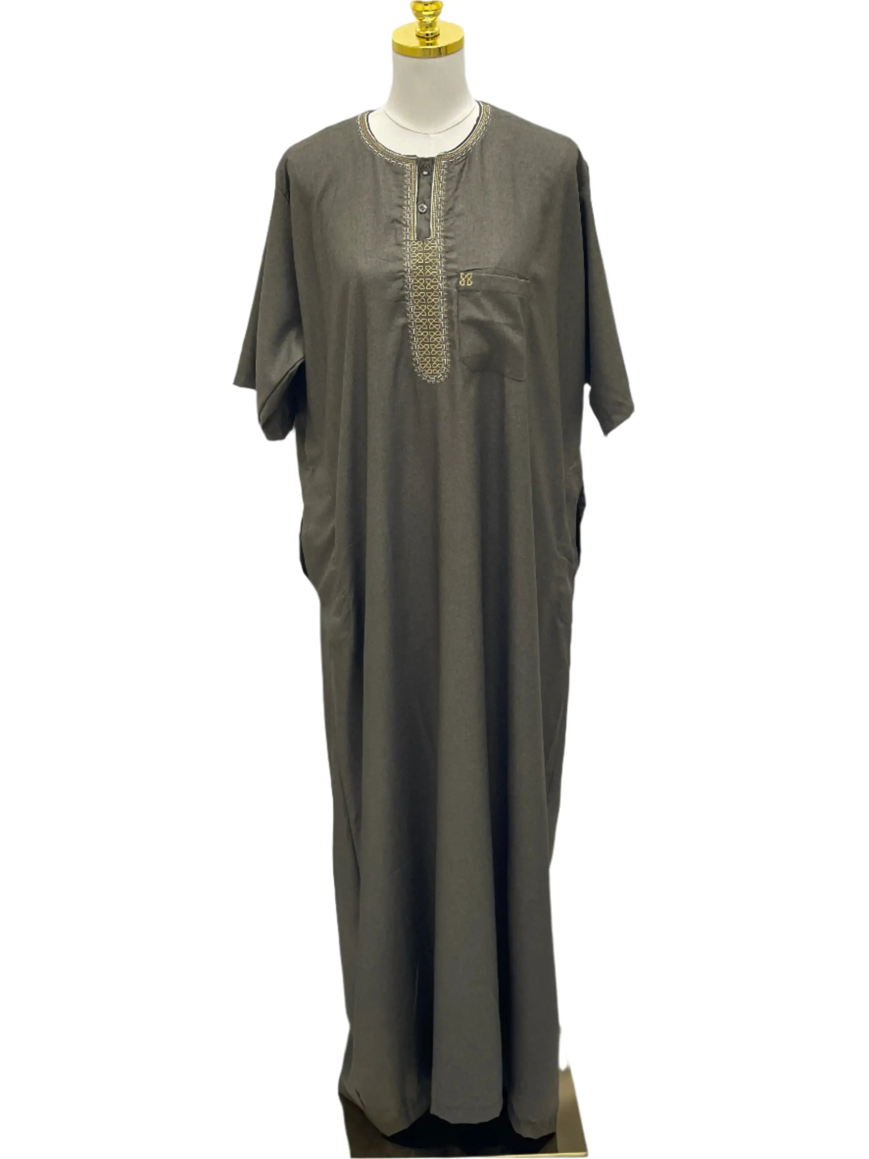 Men's High-Quality Cotton Thobe - Warm & Comfortable Palestinian Elegance