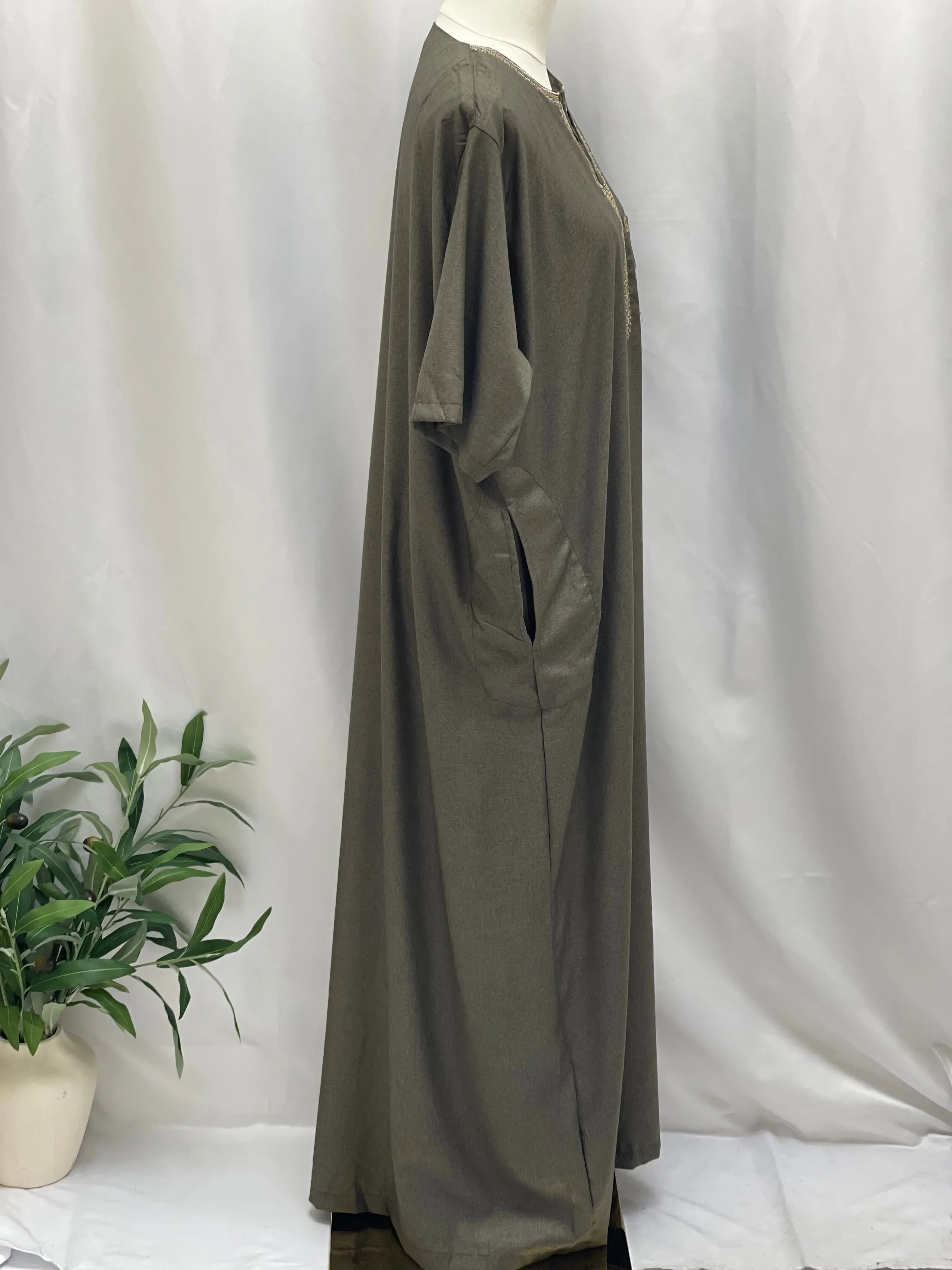 Men's High-Quality Cotton Thobe - Warm & Comfortable Palestinian Elegance