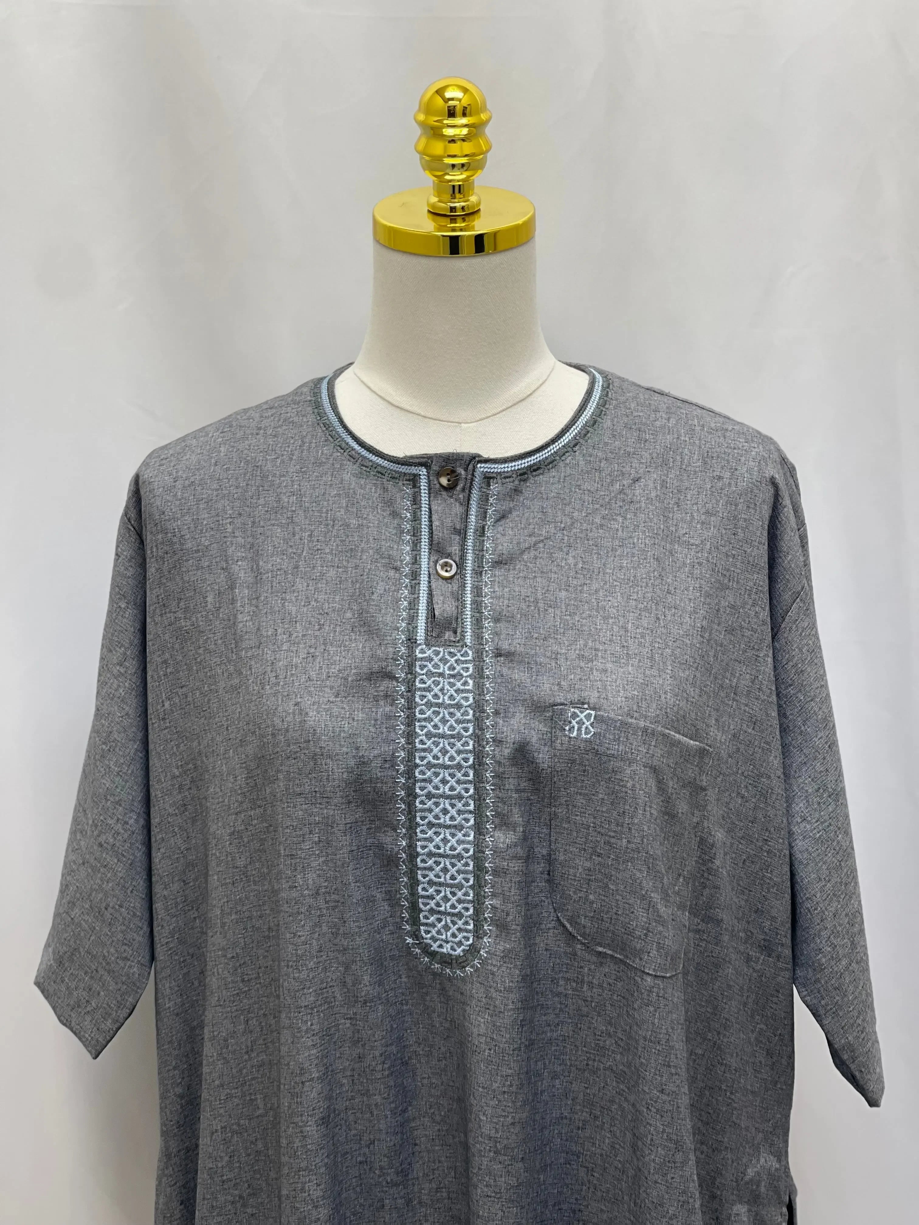 Men's High-Quality Cotton Thobe - Warm & Comfortable Palestinian Elegance