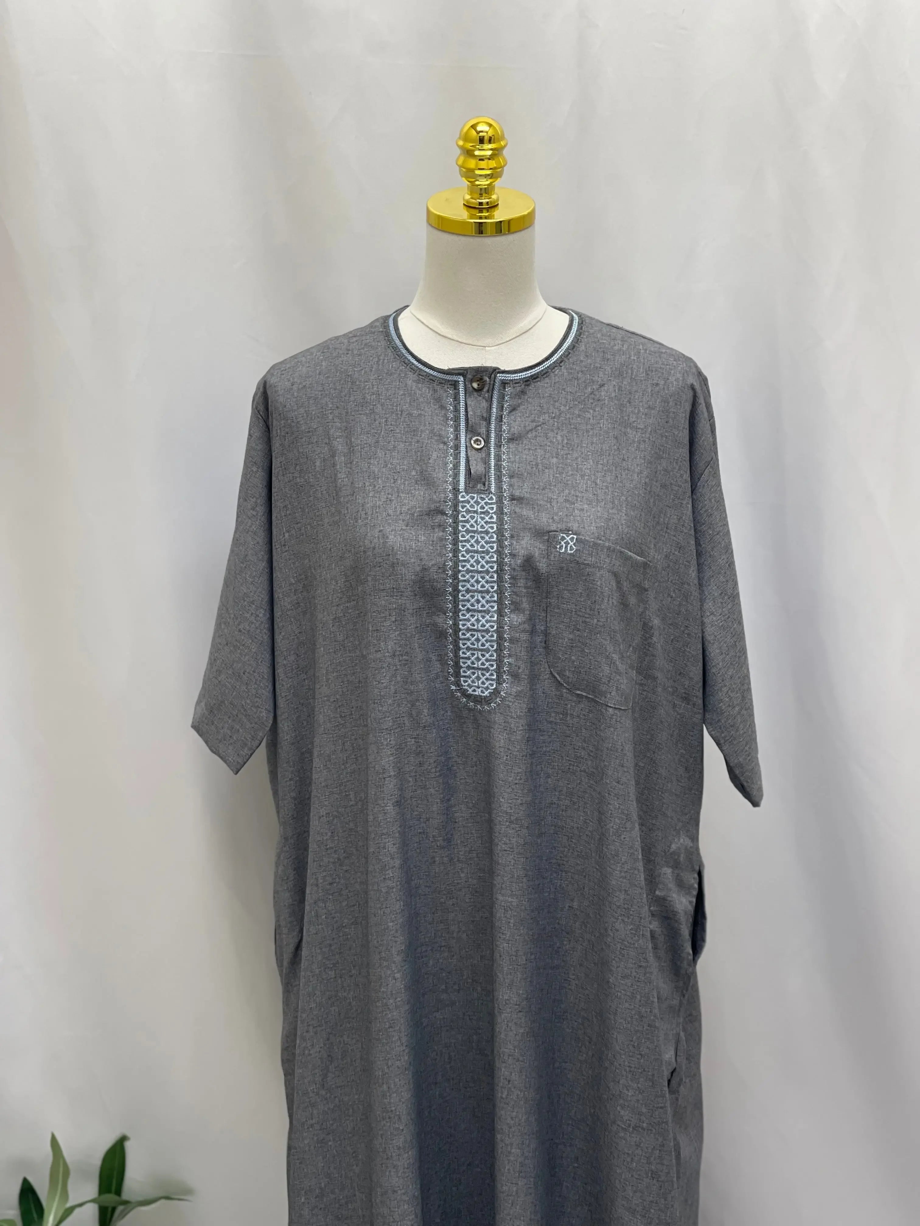 Men's High-Quality Cotton Thobe - Warm & Comfortable Palestinian Elegance