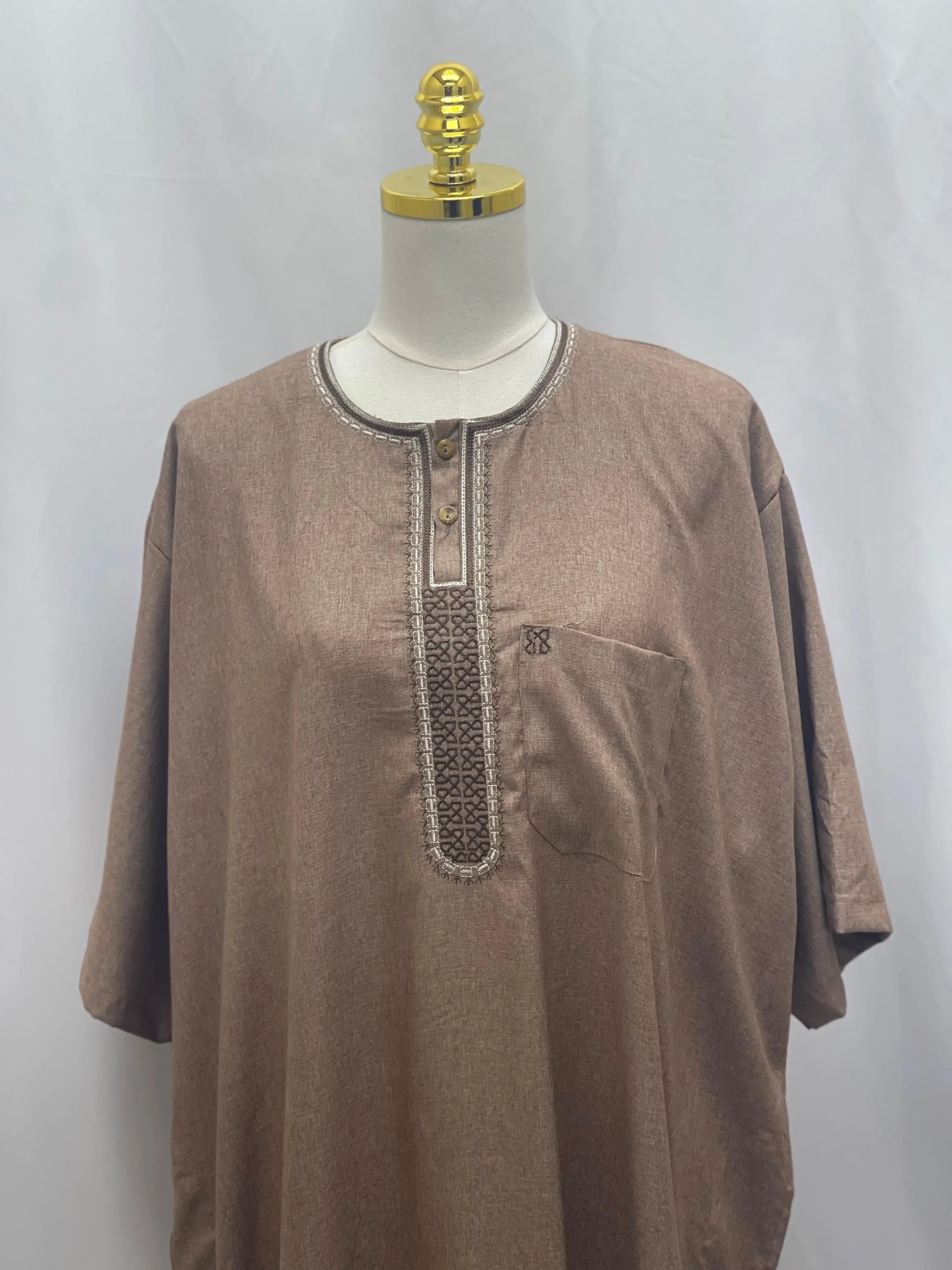 Men's High-Quality Cotton Thobe - Warm & Comfortable Palestinian Elegance