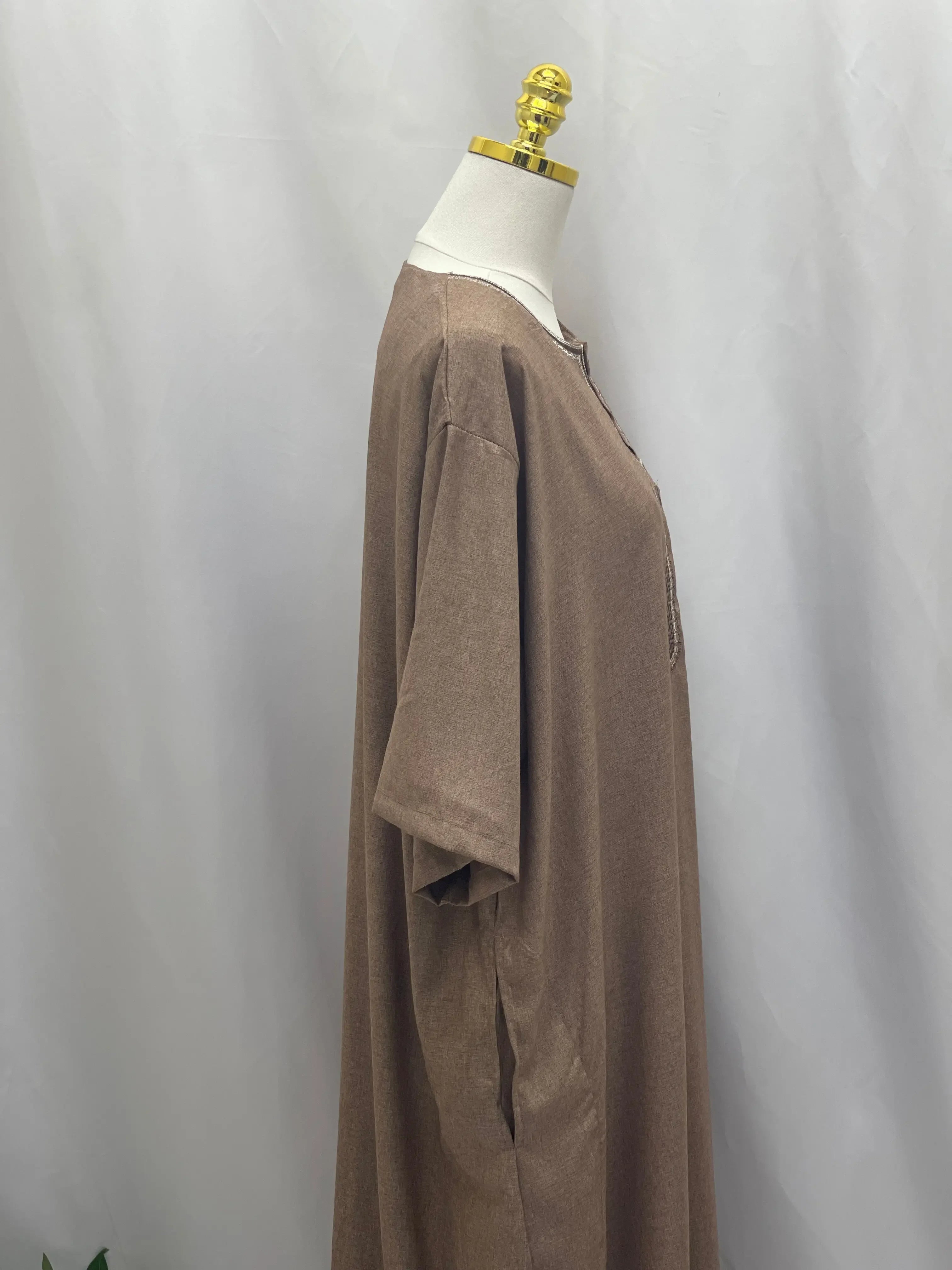 Men's High-Quality Cotton Thobe - Warm & Comfortable Palestinian Elegance