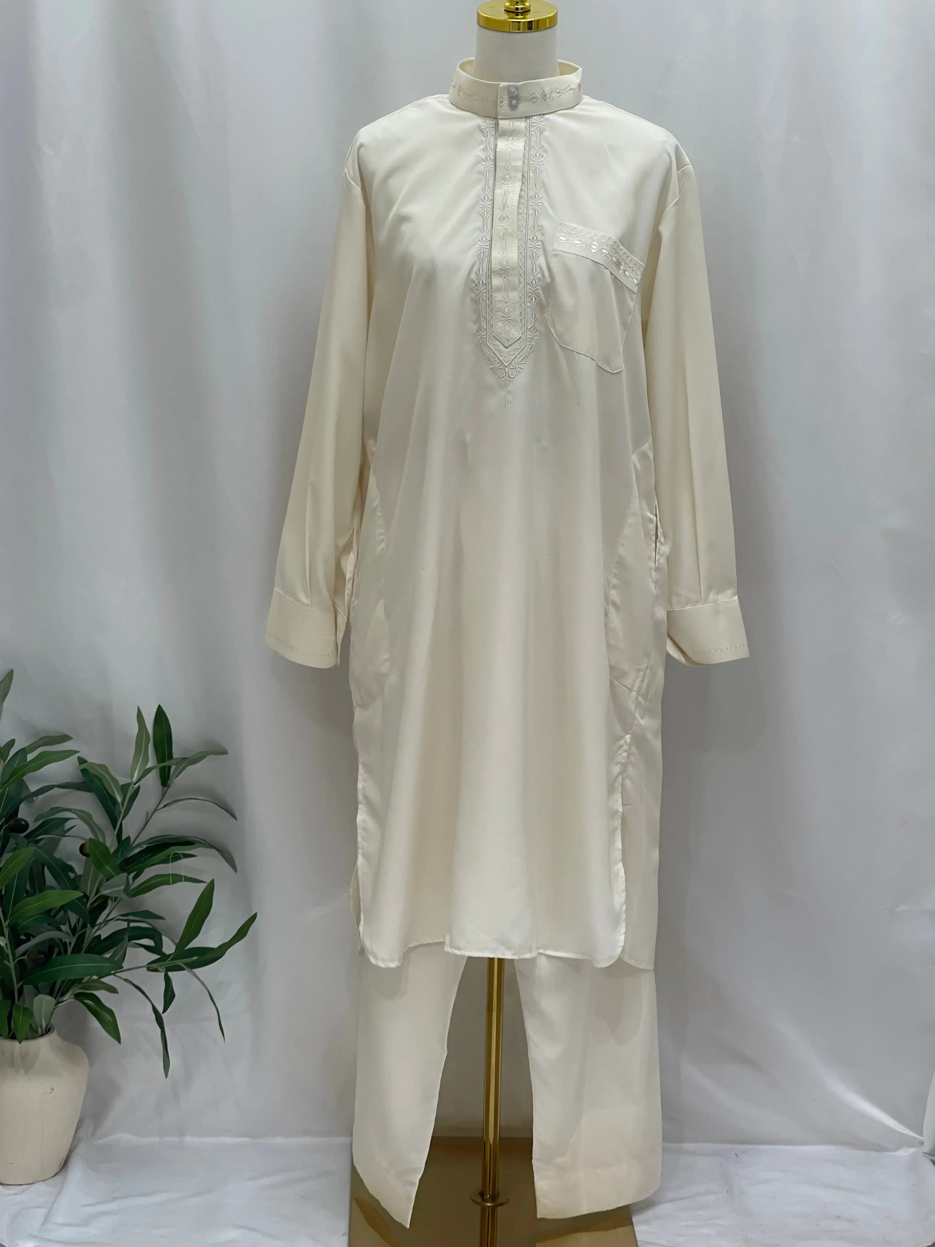 Mens Shalwar Kameez Plain Suit Palestinian Elegance