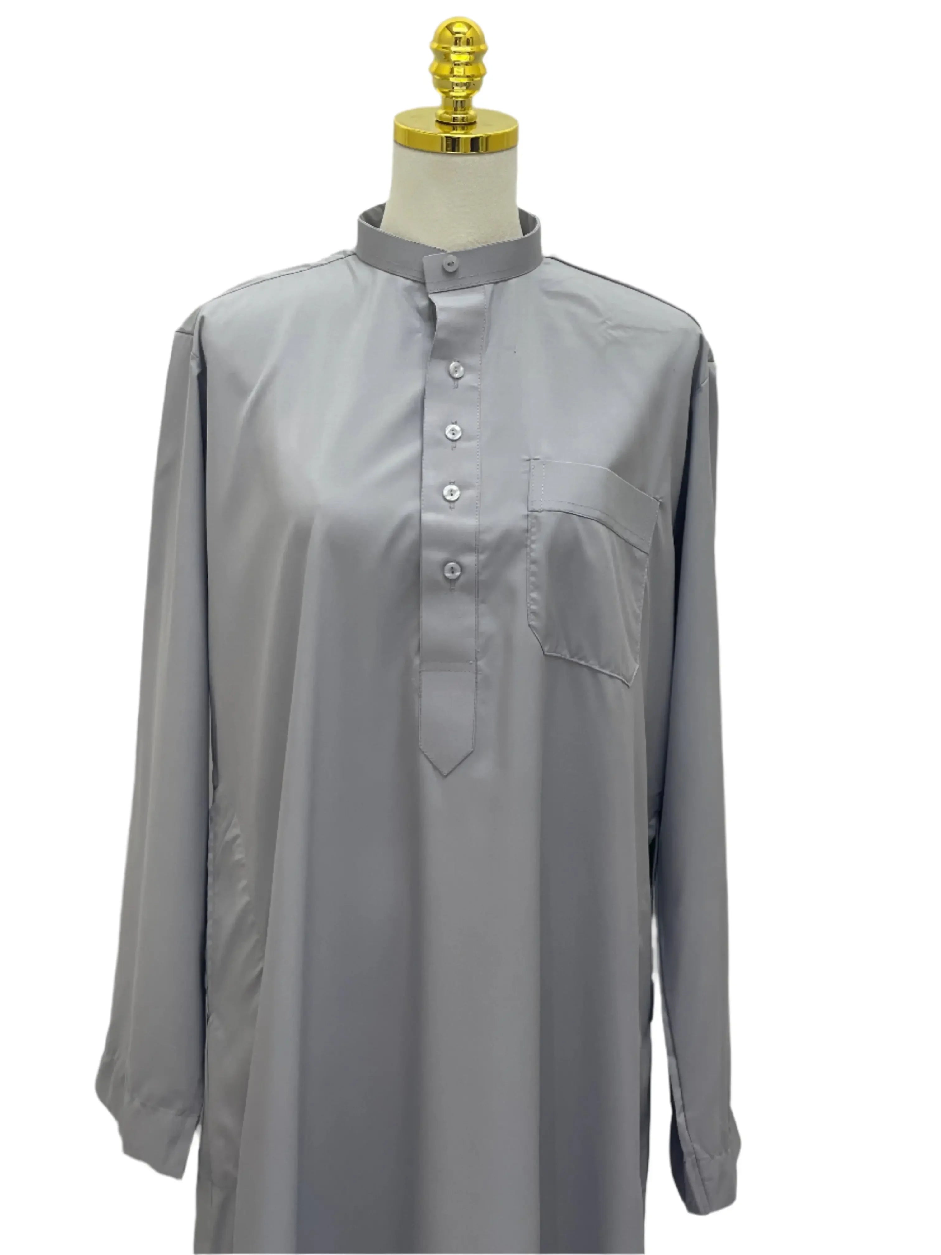 Basic High-Quality Men's Thobe - Timeless Comfort & Style Palestinian Elegance