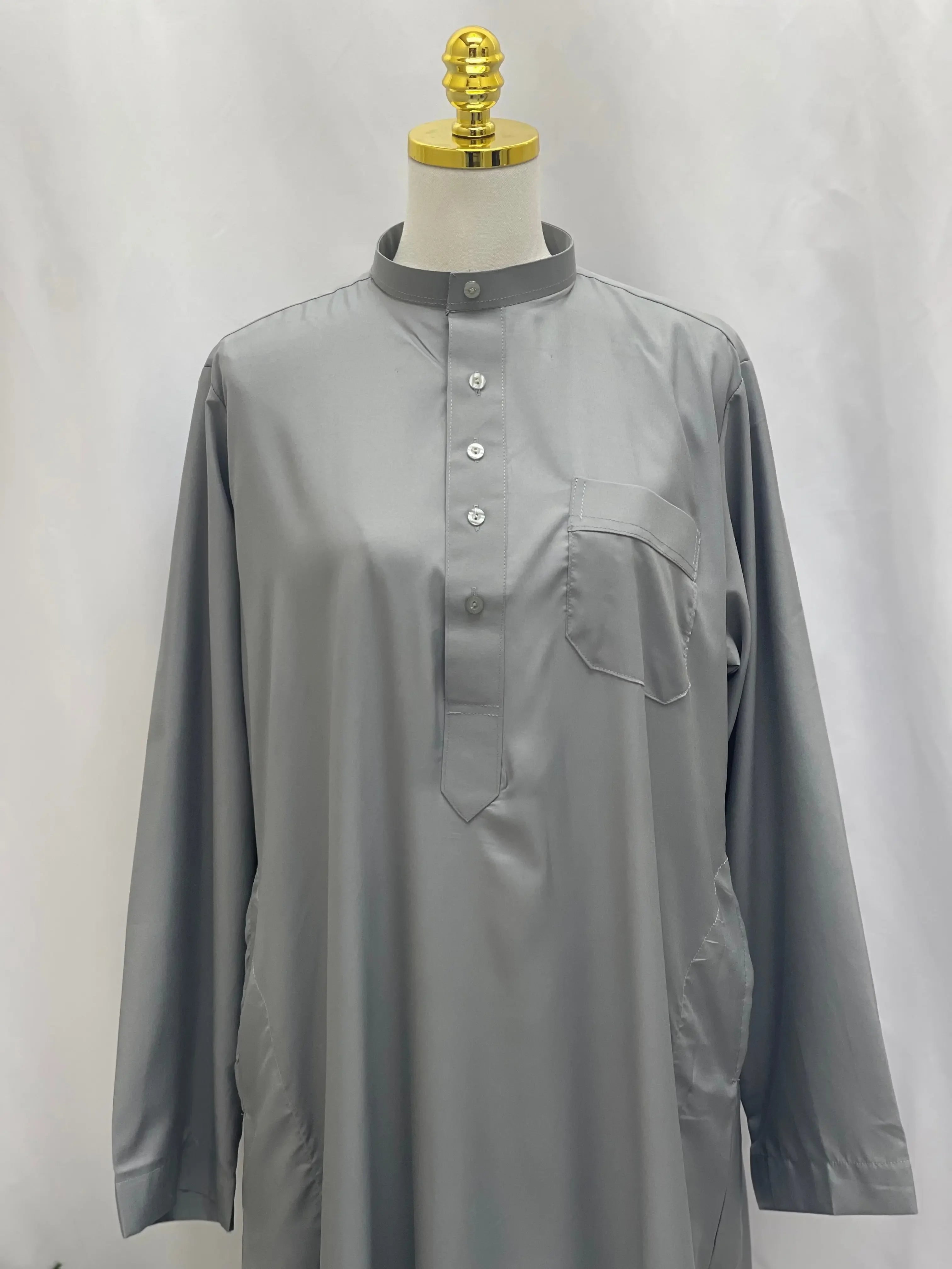 Basic High-Quality Men's Thobe - Timeless Comfort & Style Palestinian Elegance