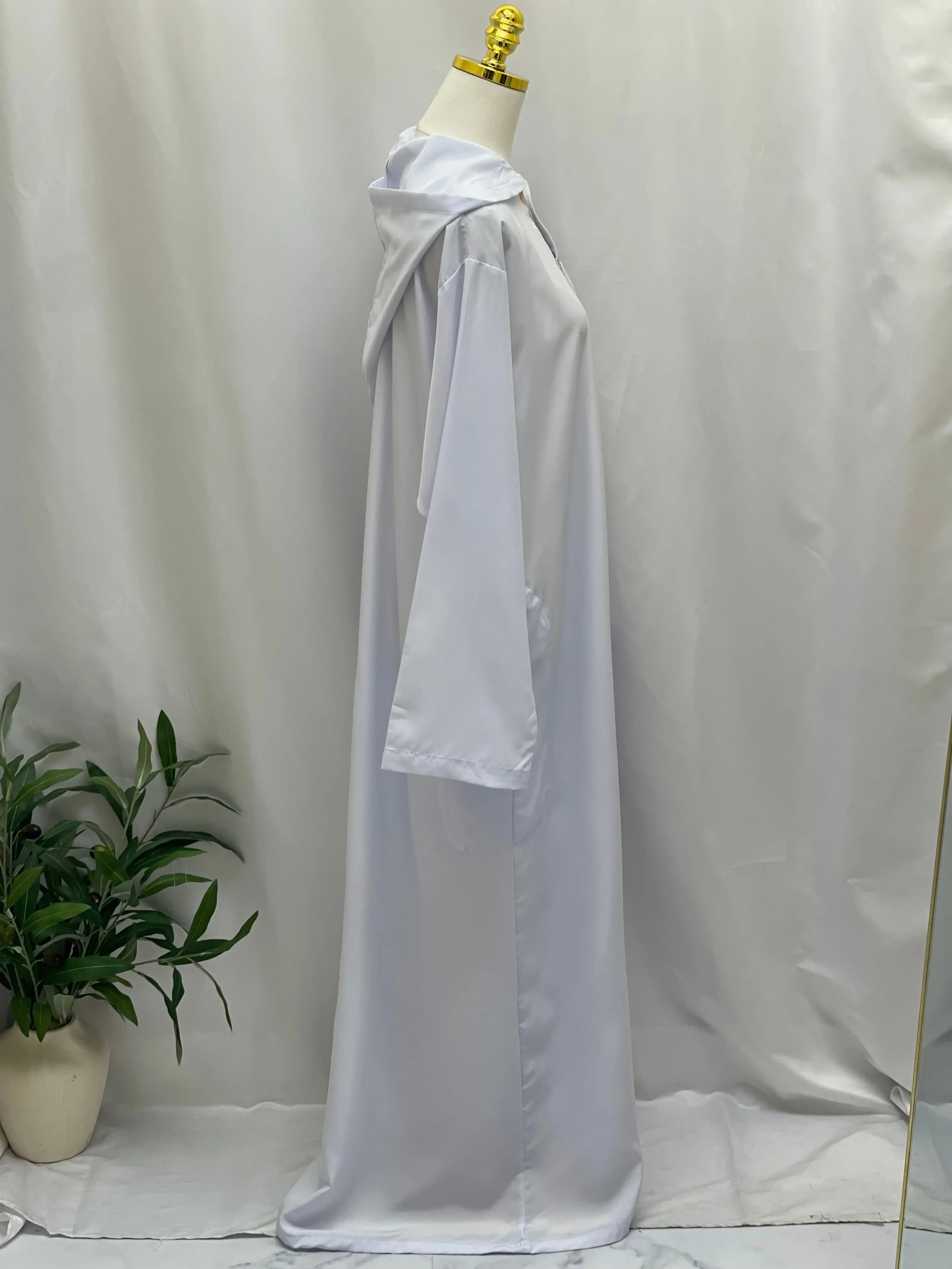 Men's Thobe with Hood & Unique Designs - Multi Colors Palestinian Elegance