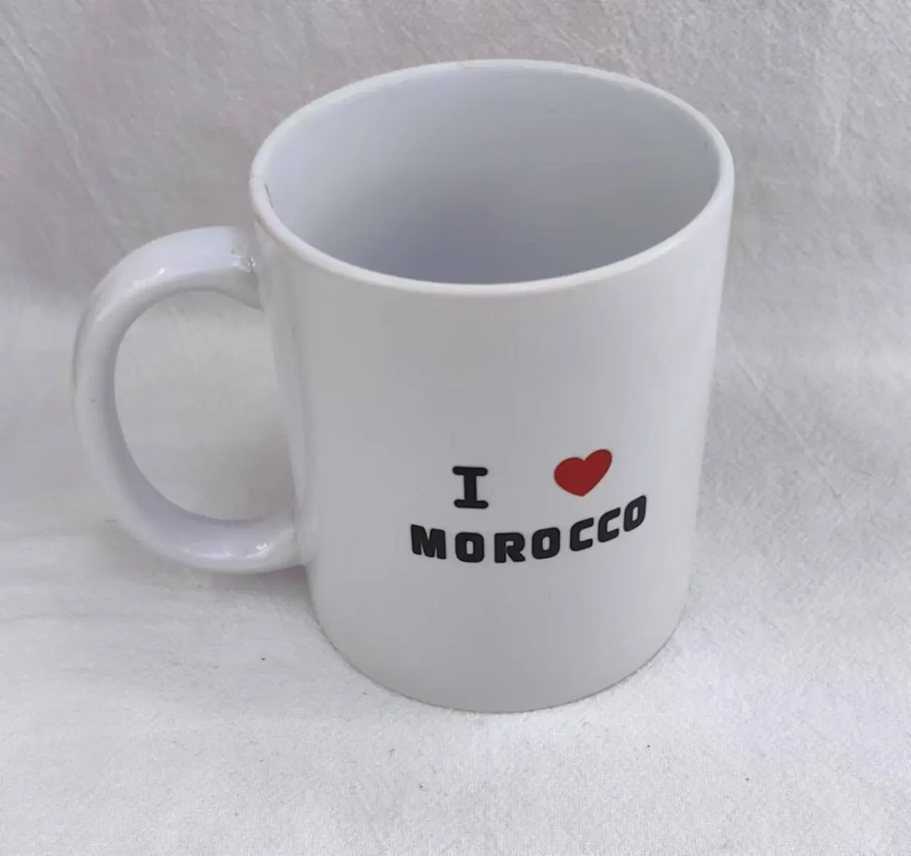 I Love Morocco Two-Faced Cup Design Palestinian Elegance