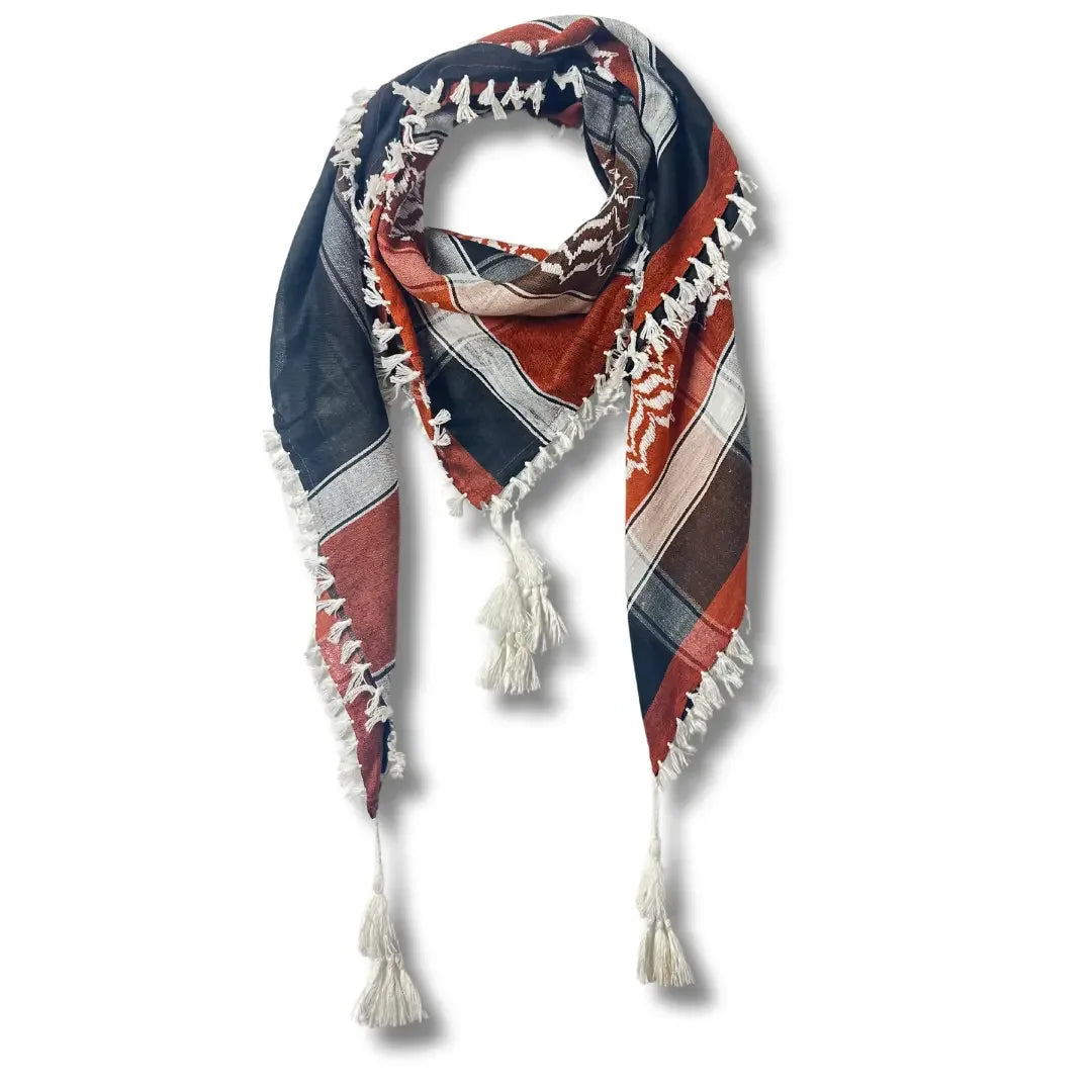 Colorful Kuffiyehs: Cultural Heritage and Versatile Style Palestinian Elegance