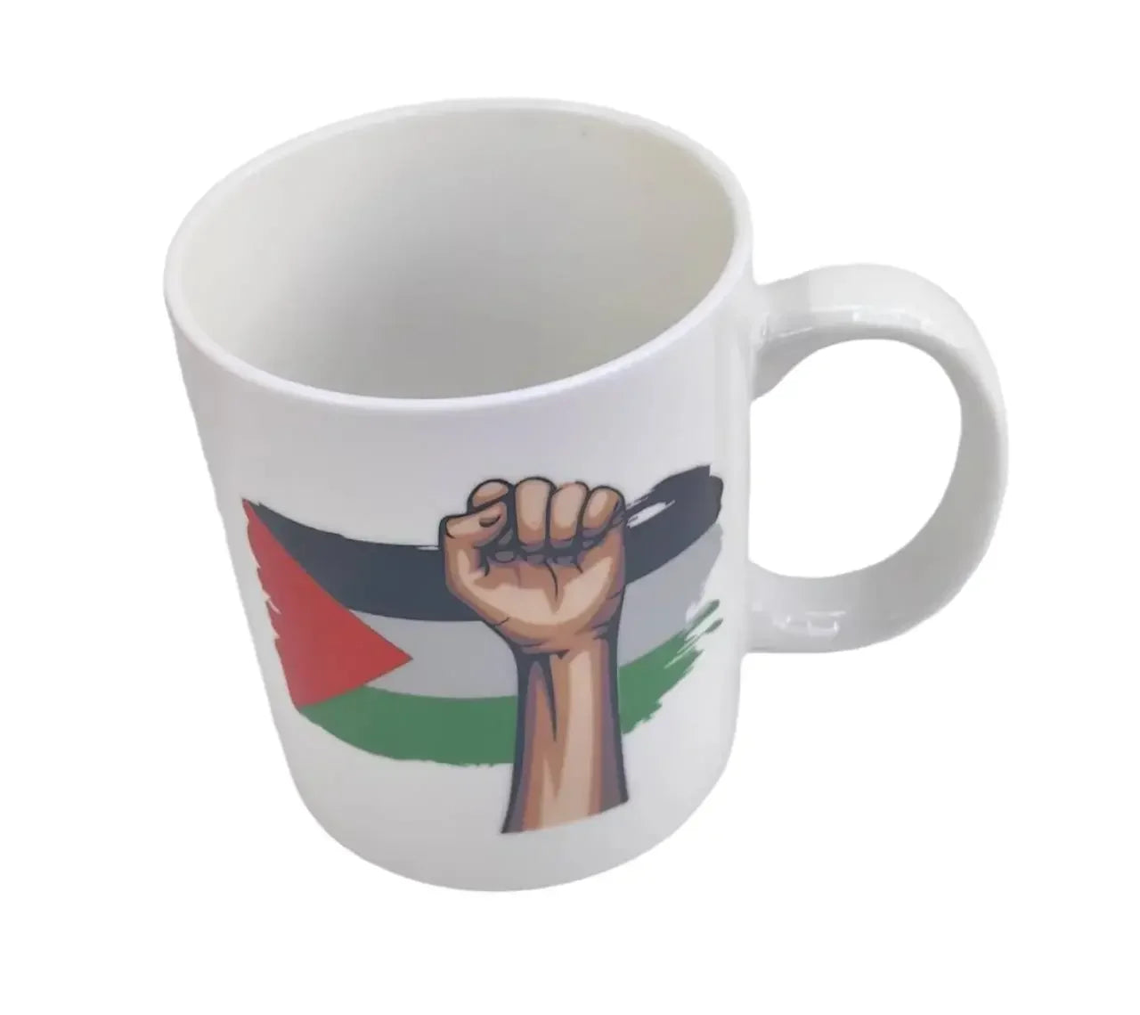Palestine Flag with Fist Design Palestinian Elegance