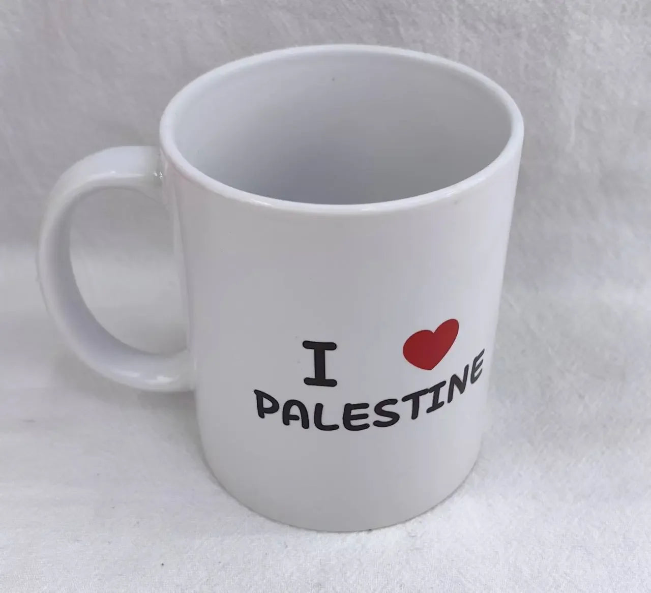 I Love Palestine Two-Faced Cup Design Palestinian Elegance