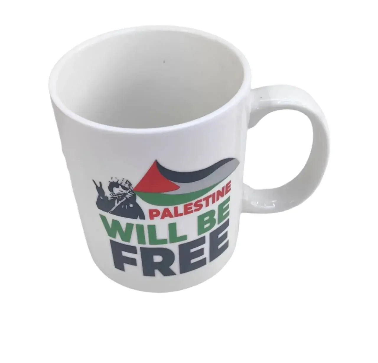 Palestine Will Be Free with Flag and Peace Sign Design Palestinian Elegance