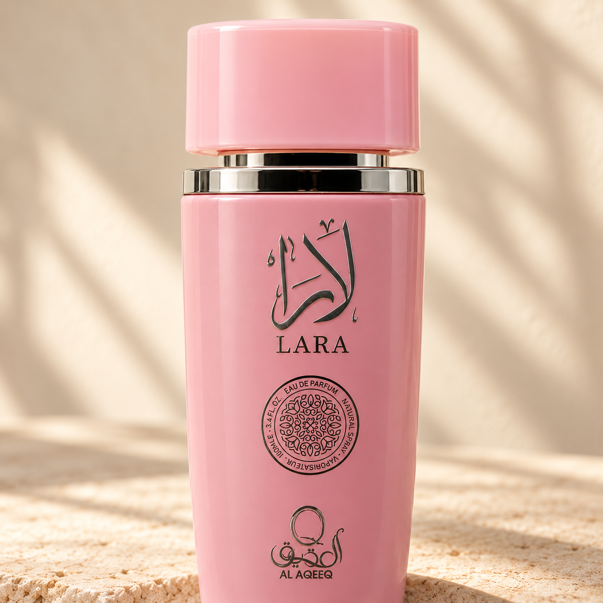 Al Aqeeq Lara Eau de Parfum – 100 ml — cap, label and presentation detail