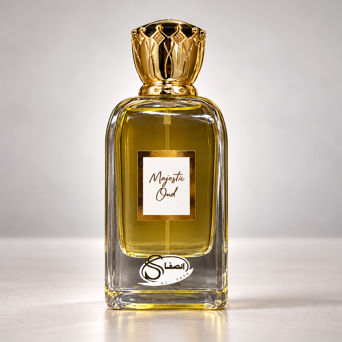 Al Safa Majestic Oud Eau de Parfum – 100 ml — bottle front view
