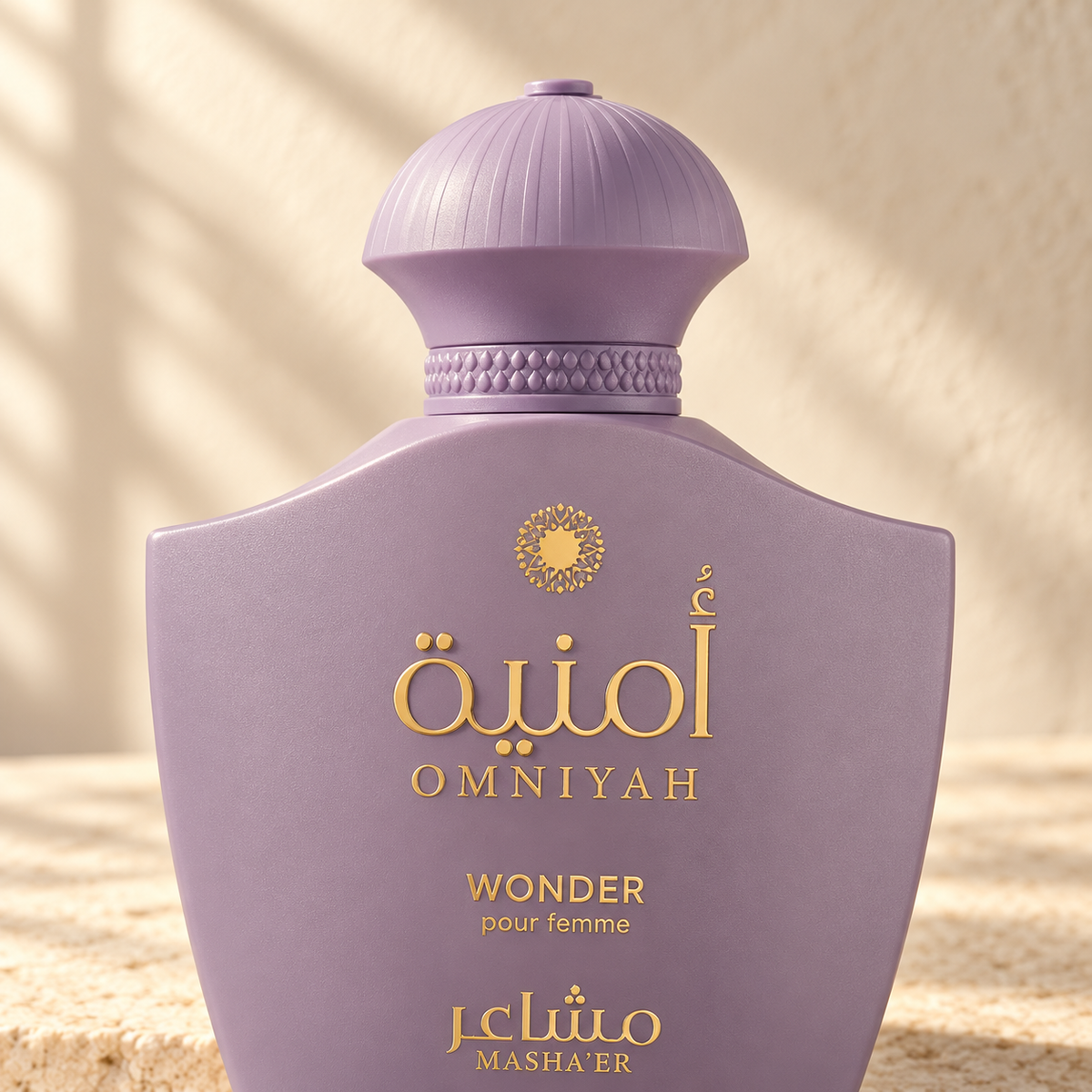 Masha'er Omniyah Wonder Eau de Parfum – 100 ml — cap, label and presentation detail