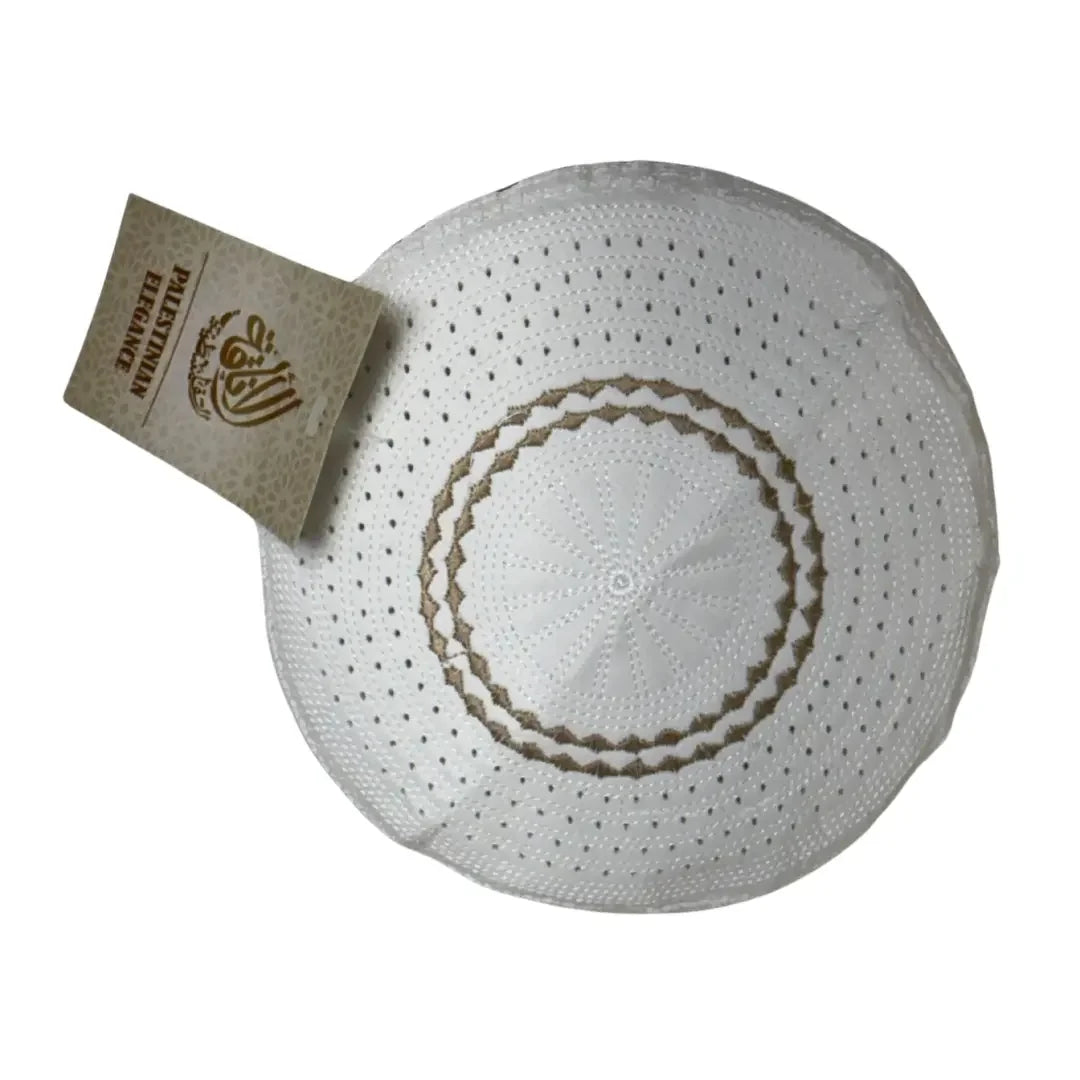 Elegant Men's Traditional Prayer Hat - Premium Quality, Multiple Variants Palestinian Elegance