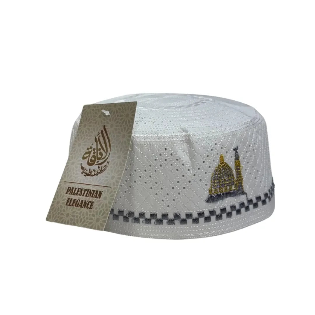 Elegant Men's Traditional Prayer Hat - Premium Quality, Multiple Variants Palestinian Elegance