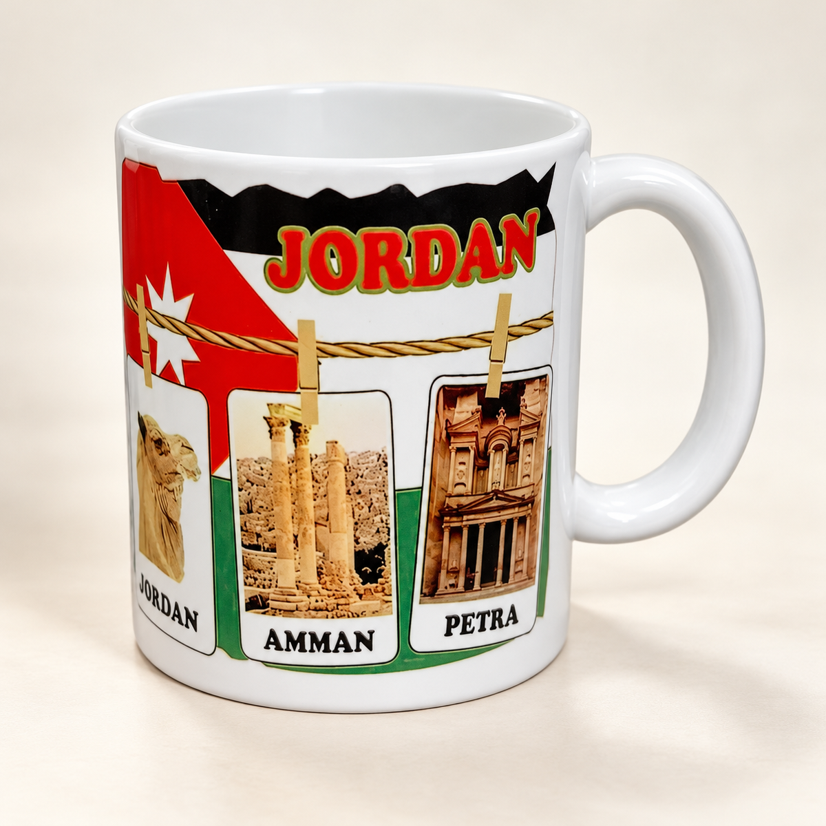 Jordan Cup - Amman & Petra Design — professional product photograph