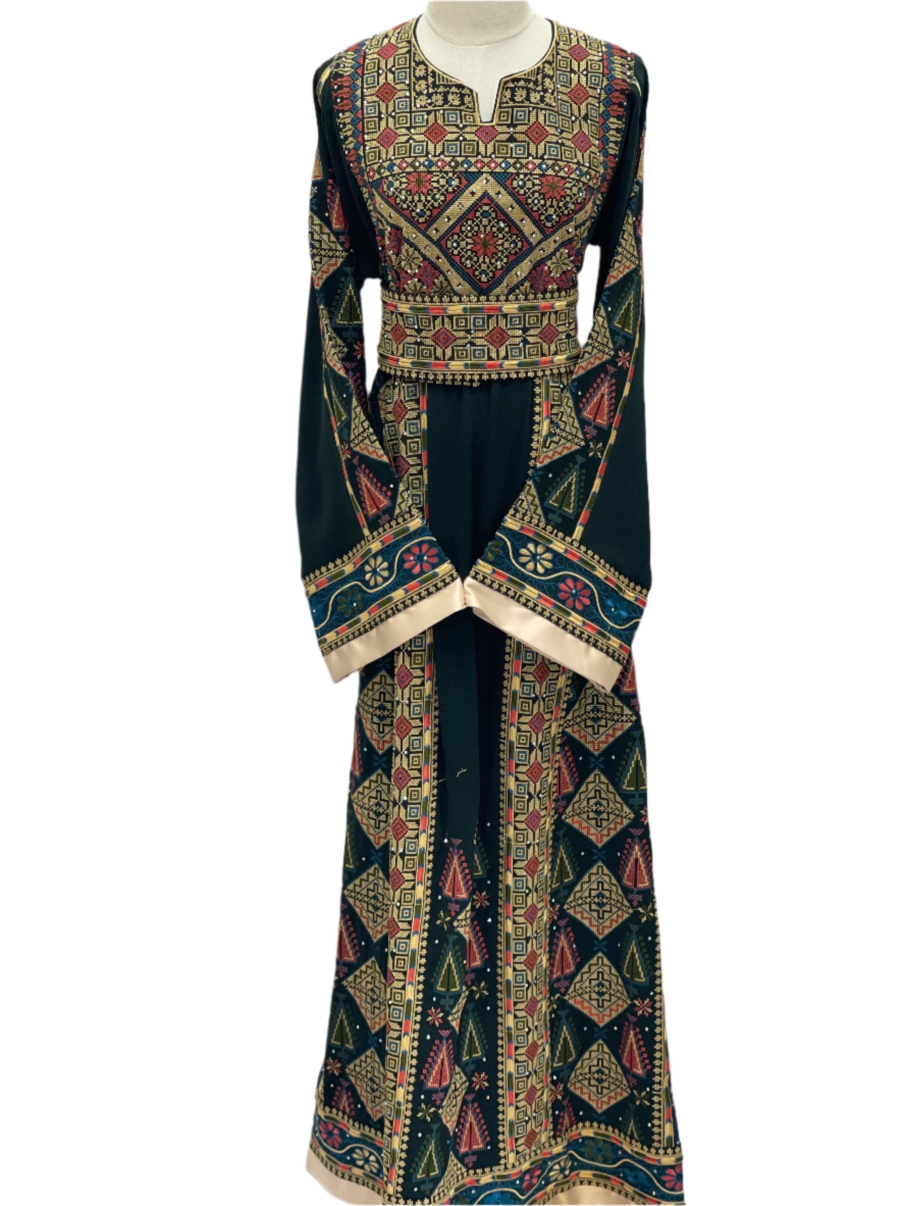 Timeless Elegance: Authentic Palestinian Embroidered Thoub Palestinian Elegance