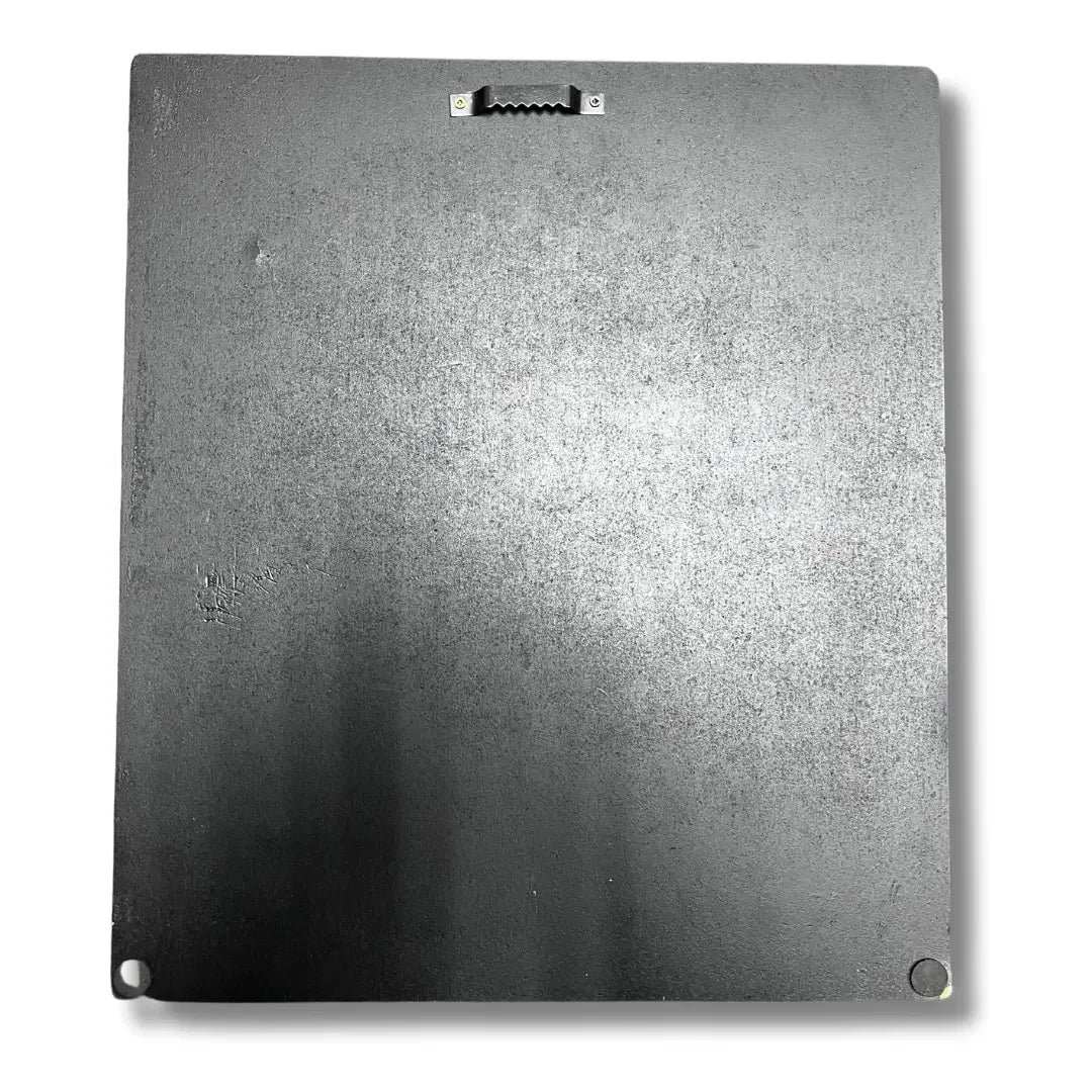 Back view of a square home decor accessory with hanging hardware from Palestinian Elegance