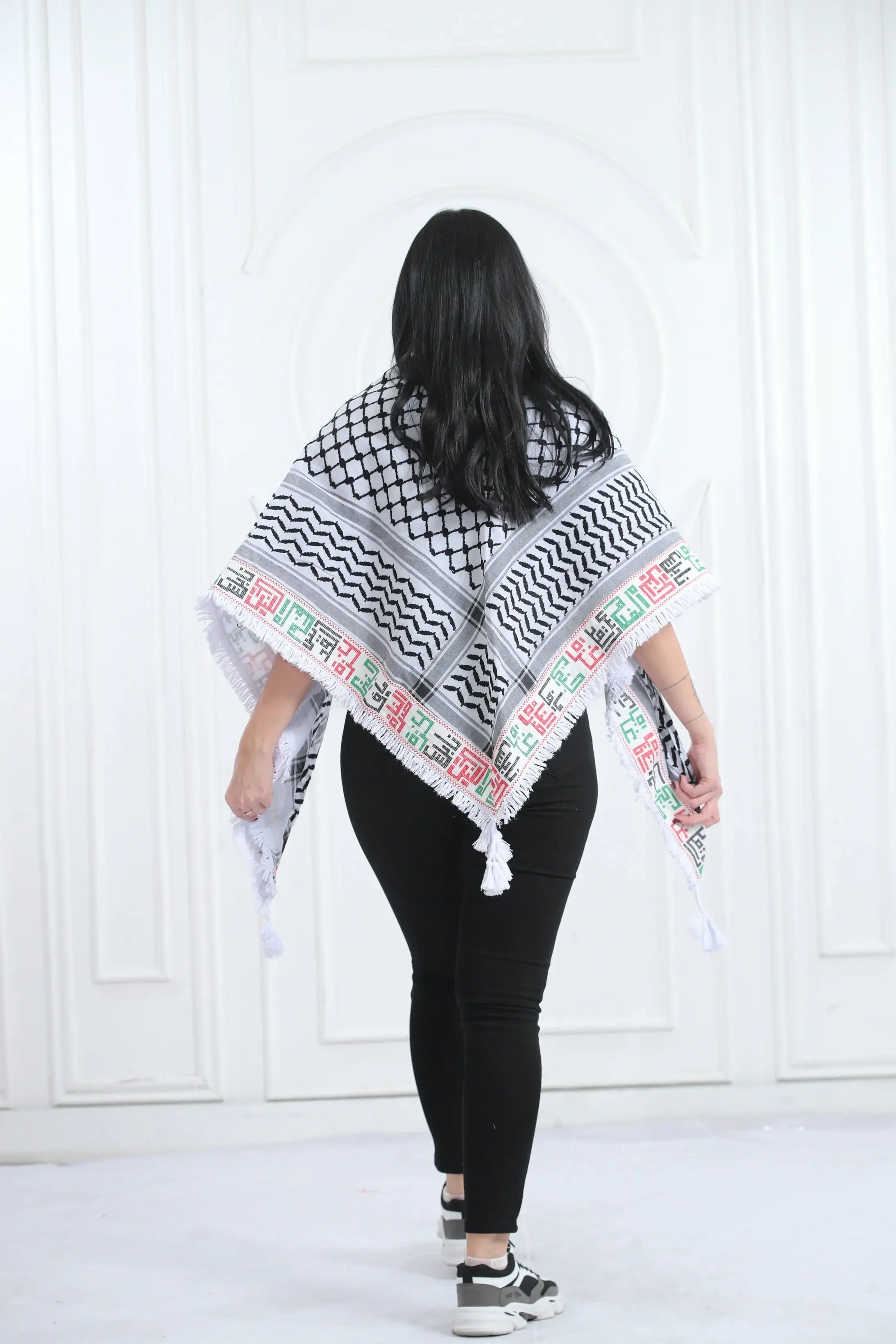 Cultural Masterpiece: The Palestine City’s Embroidered Kuffia Palestinian Elegance