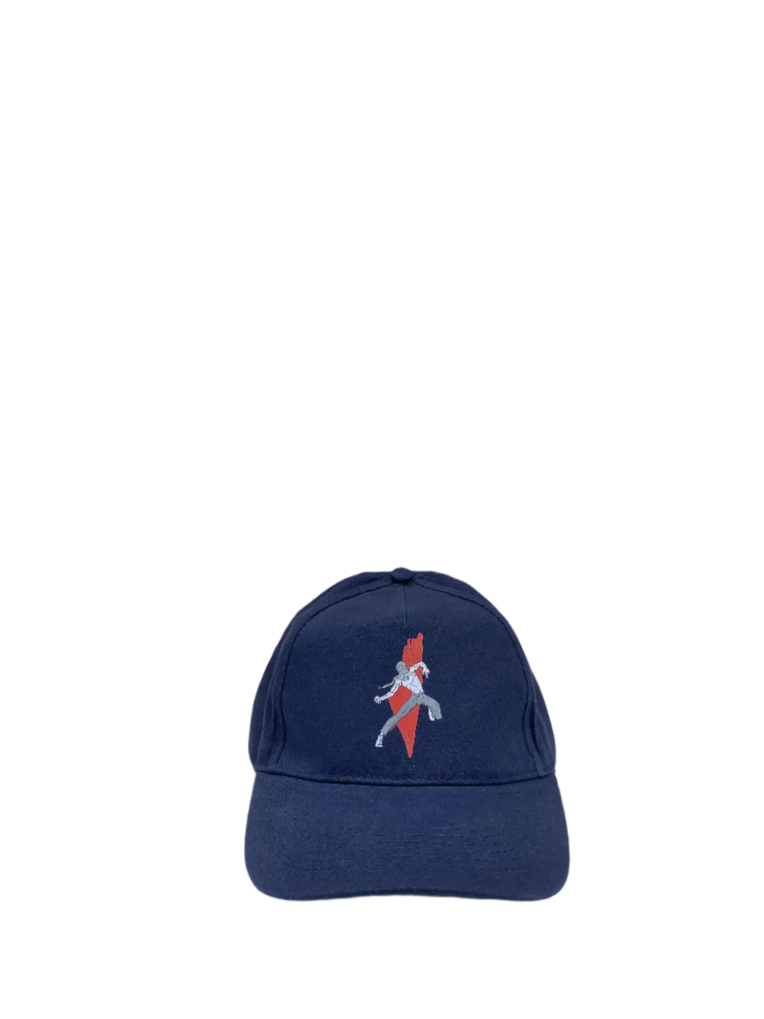 Navy blue Palestinian flag baseball cap with embroidered design from Palestinian Elegance