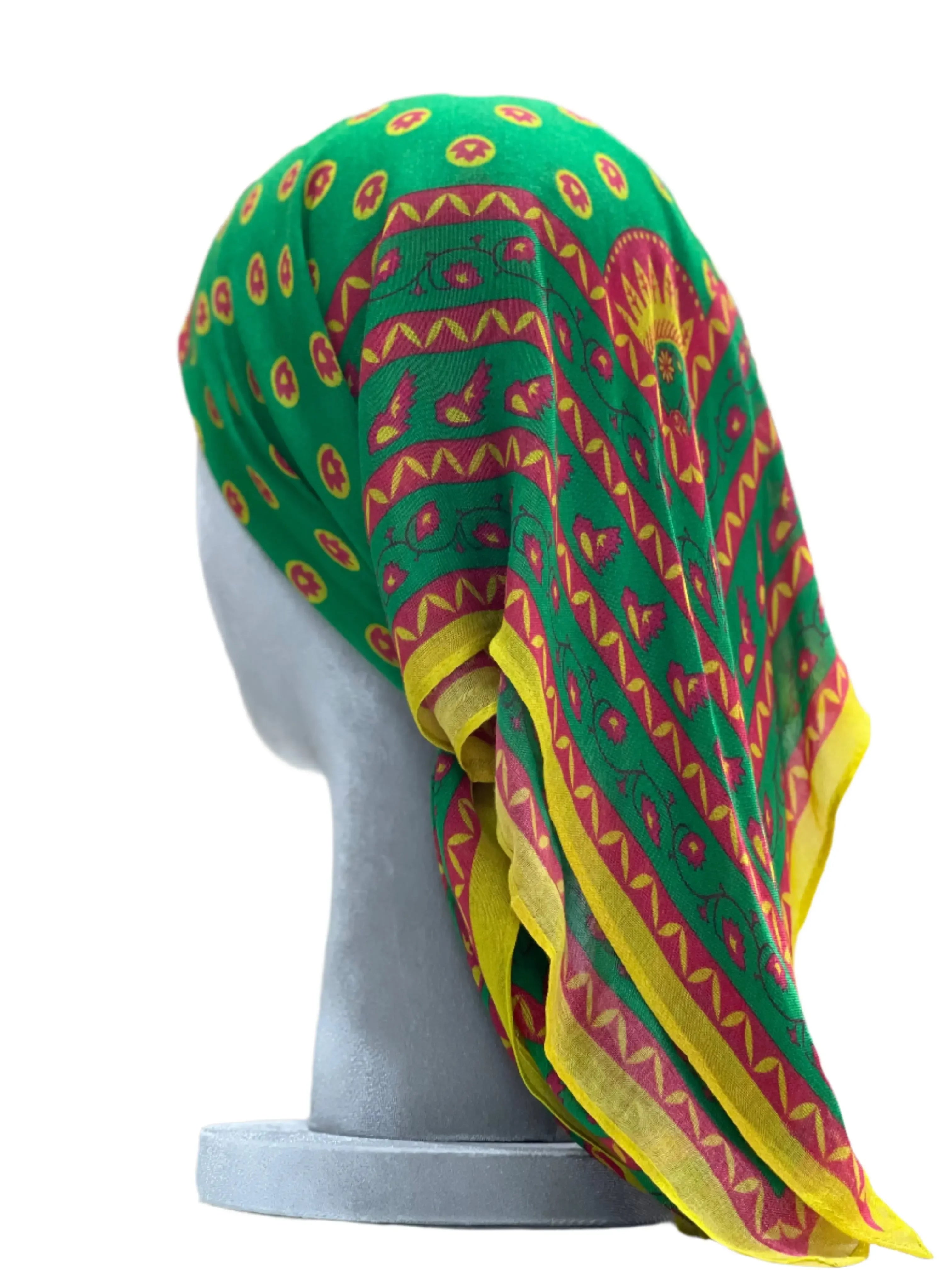 Square Printed Modal Scarf - Stylish and Versatile Fashion Accessory Palestinian Elegance