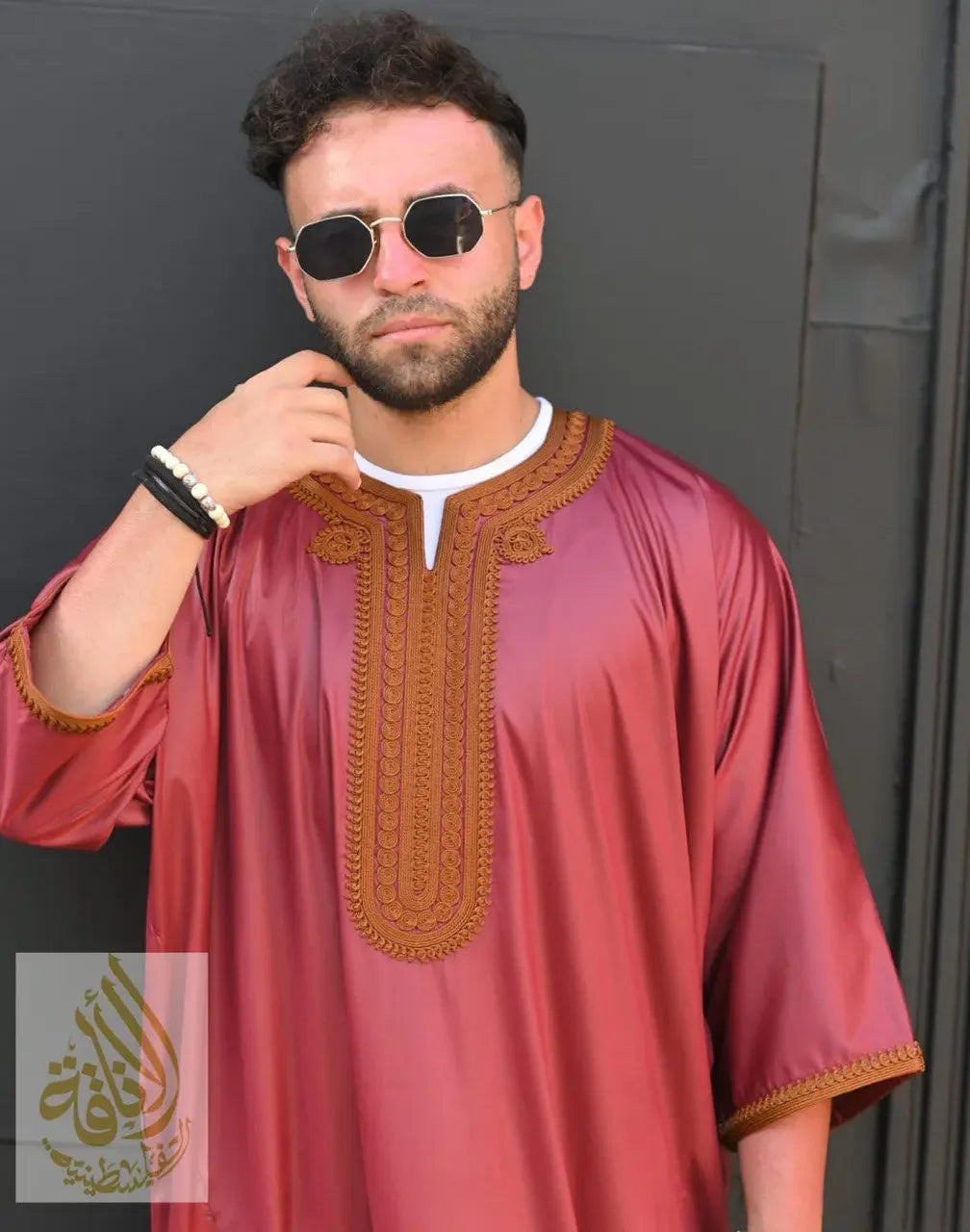 Moroccan Jalabiyas from Palestinian Elegance | Mens | without hoods Palestinian Elegance
