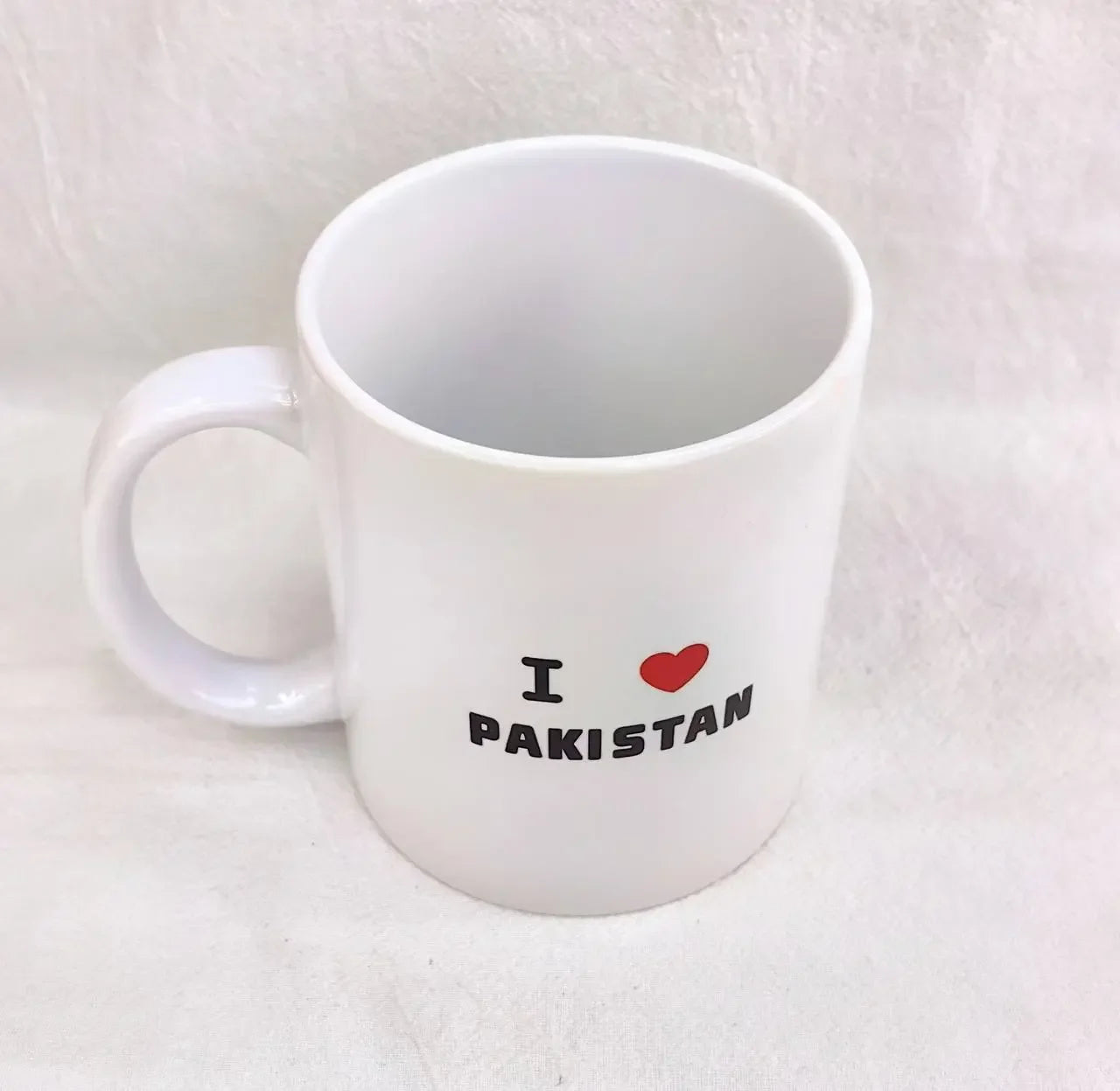 I Love Pakistan Two-Faced Cup Design Palestinian Elegance