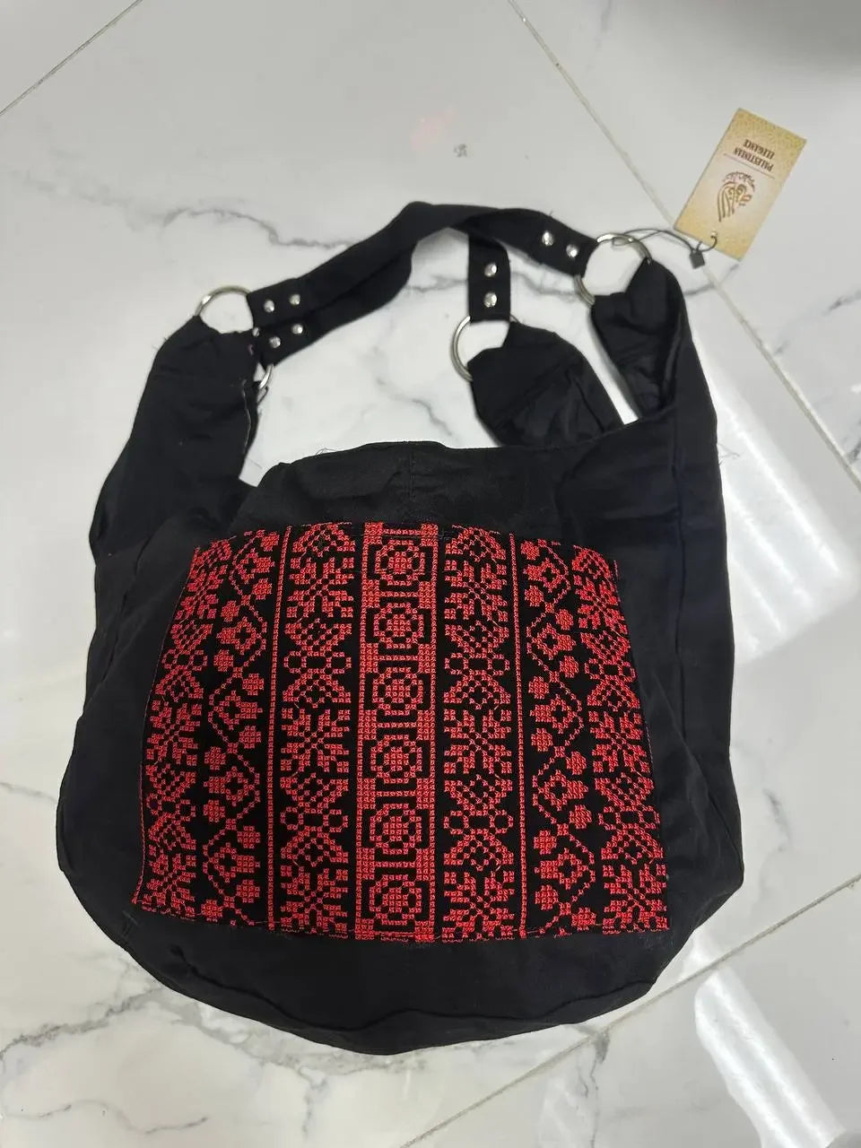 High-Quality Tatreez Design Tote Bag: Spacious and Stylish Shoulder Bag Representing Palestine Palestinian Elegance