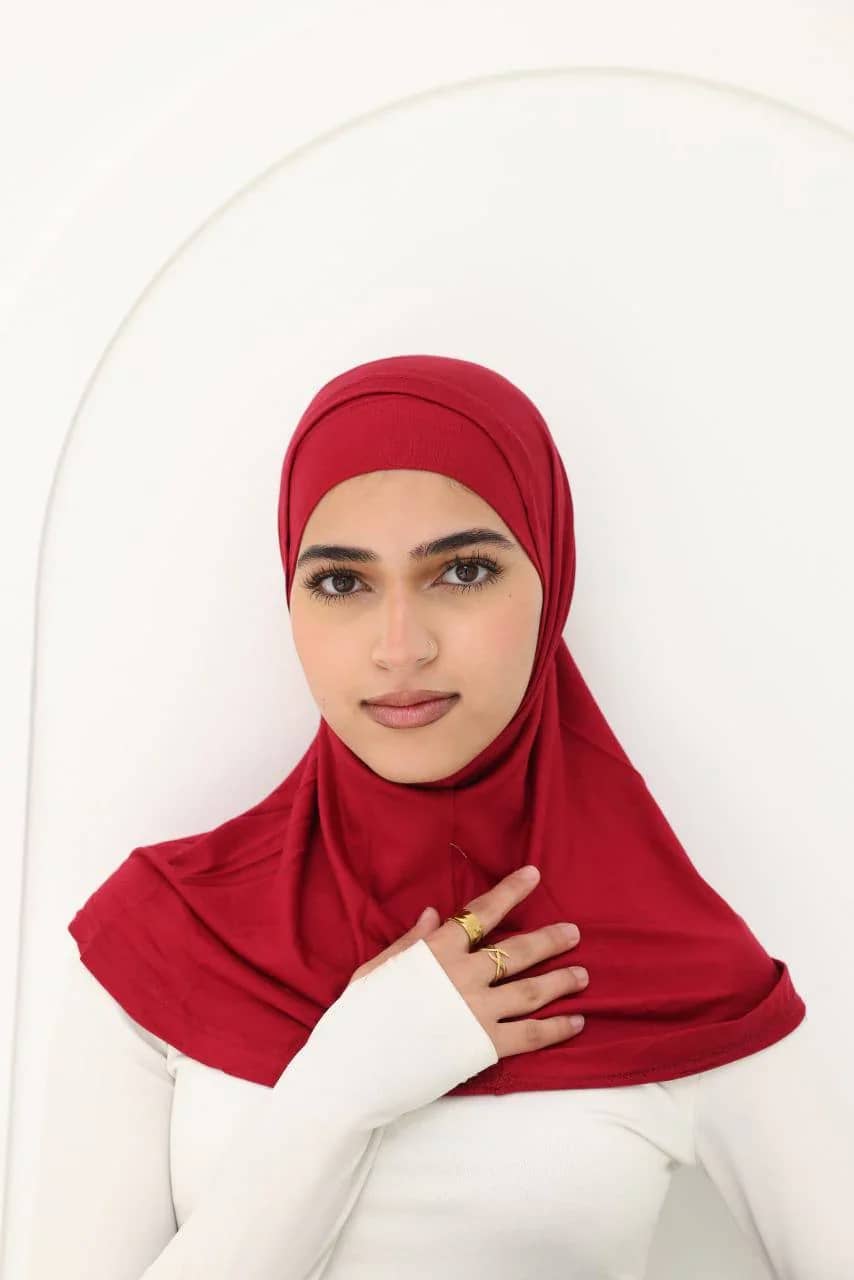 Syrian Cotton Two-Piece Hijab is crafted from high-quality