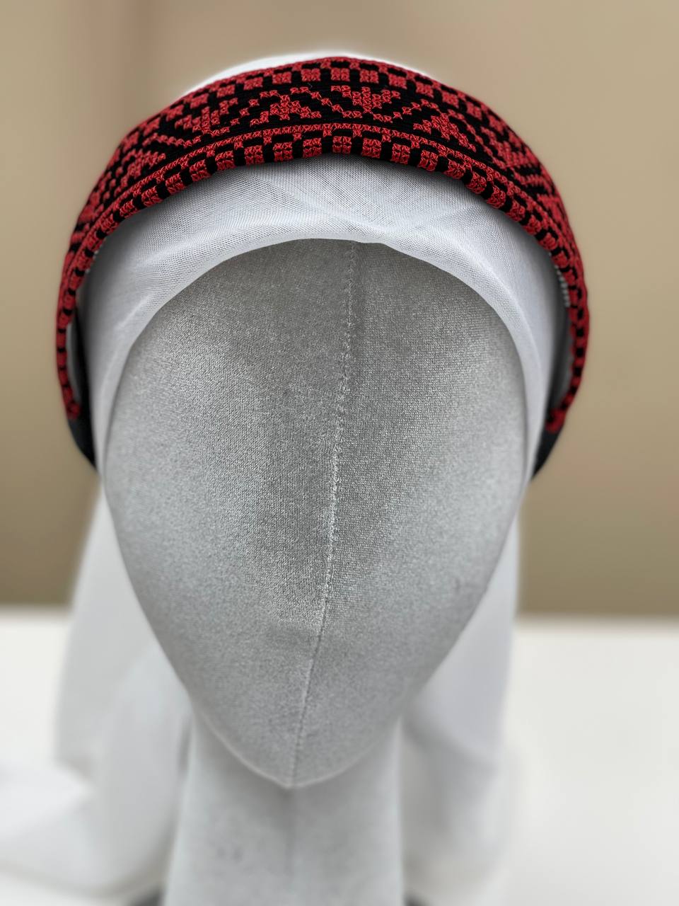 Palestinian Embroidered Headband-featuring classic geometric outfits special occasions.