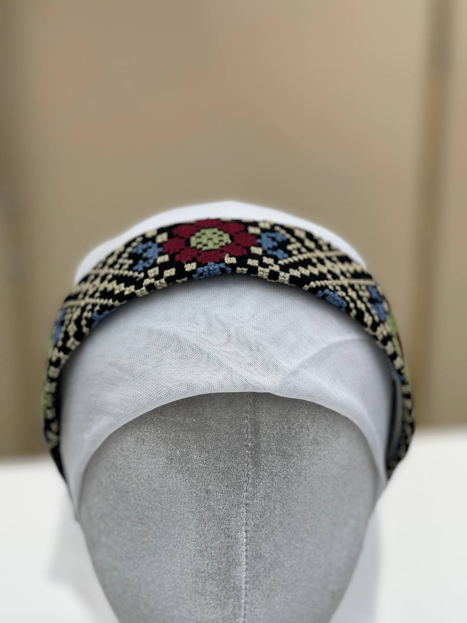Palestinian Embroidered Headband-featuring classic geometric outfits special occasions.