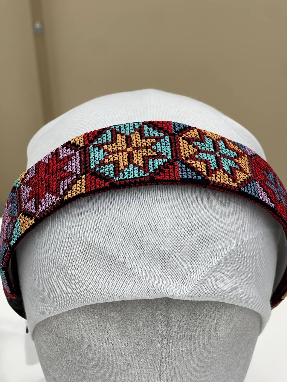 Palestinian Embroidered Headband-featuring classic geometric outfits special occasions.