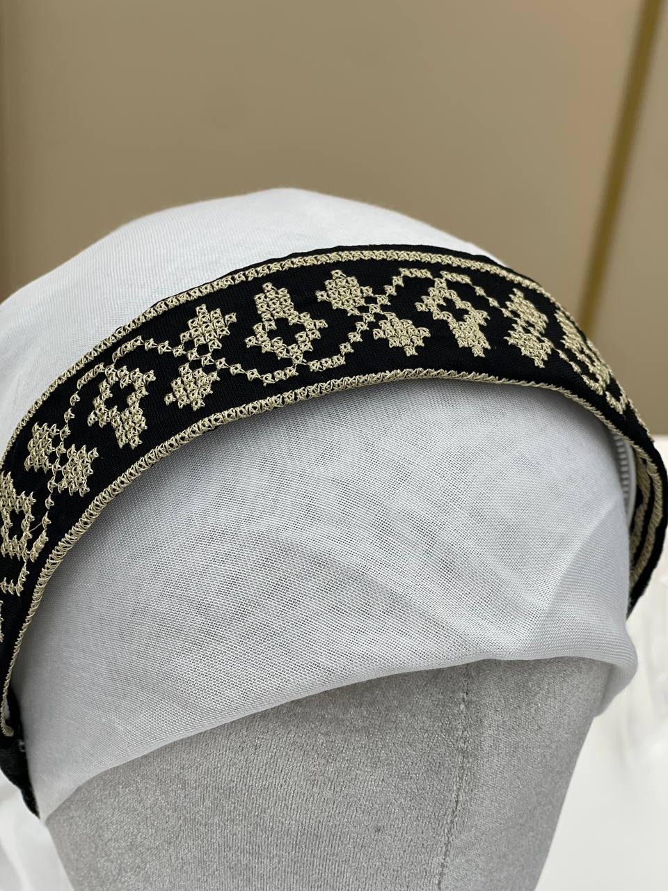 Palestinian Embroidered Headband-featuring classic geometric outfits special occasions.