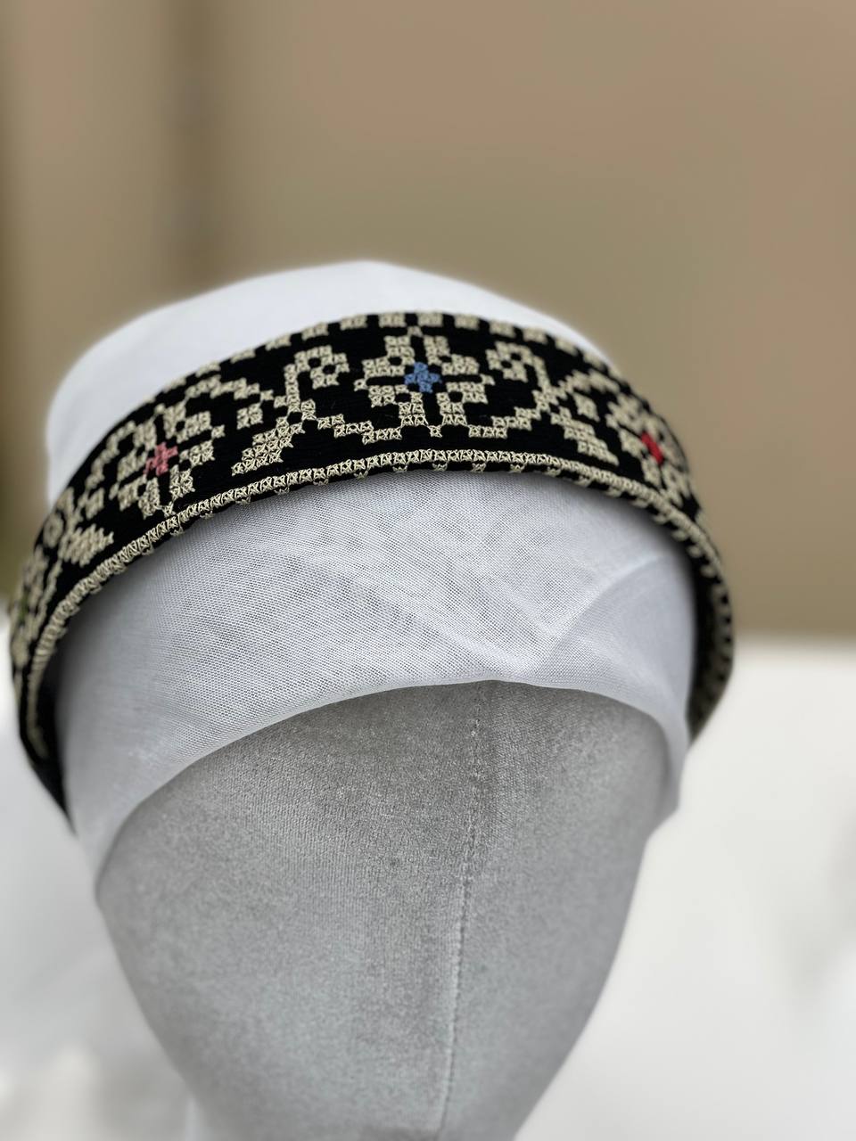 Palestinian Embroidered Headband-featuring classic geometric outfits special occasions.