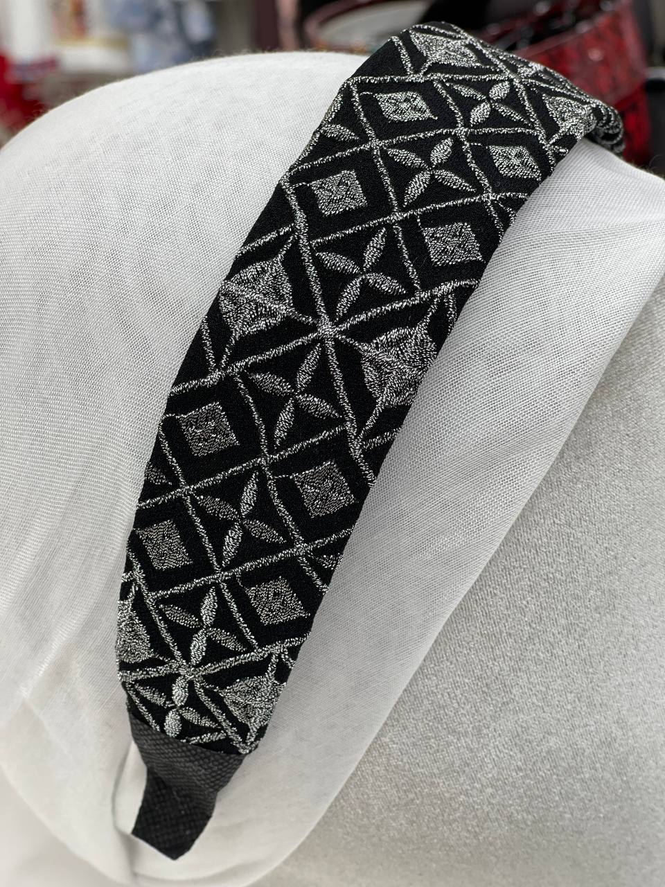 Palestinian Embroidered Headband-featuring classic geometric outfits special occasions.