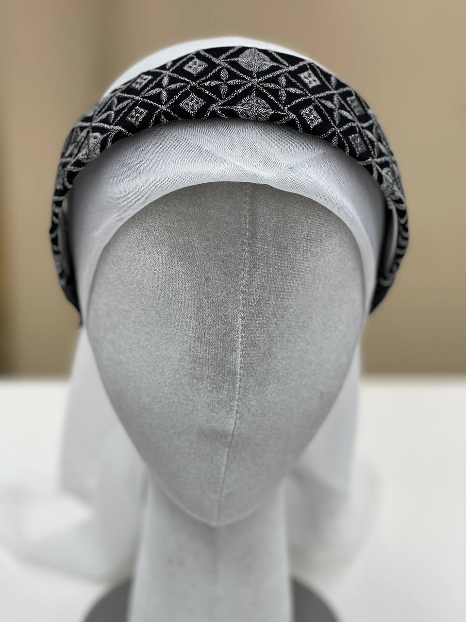 Palestinian Embroidered Headband-featuring classic geometric outfits special occasions.