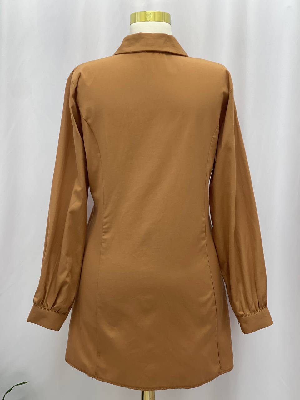 Opulence Pleated Shirt Dress