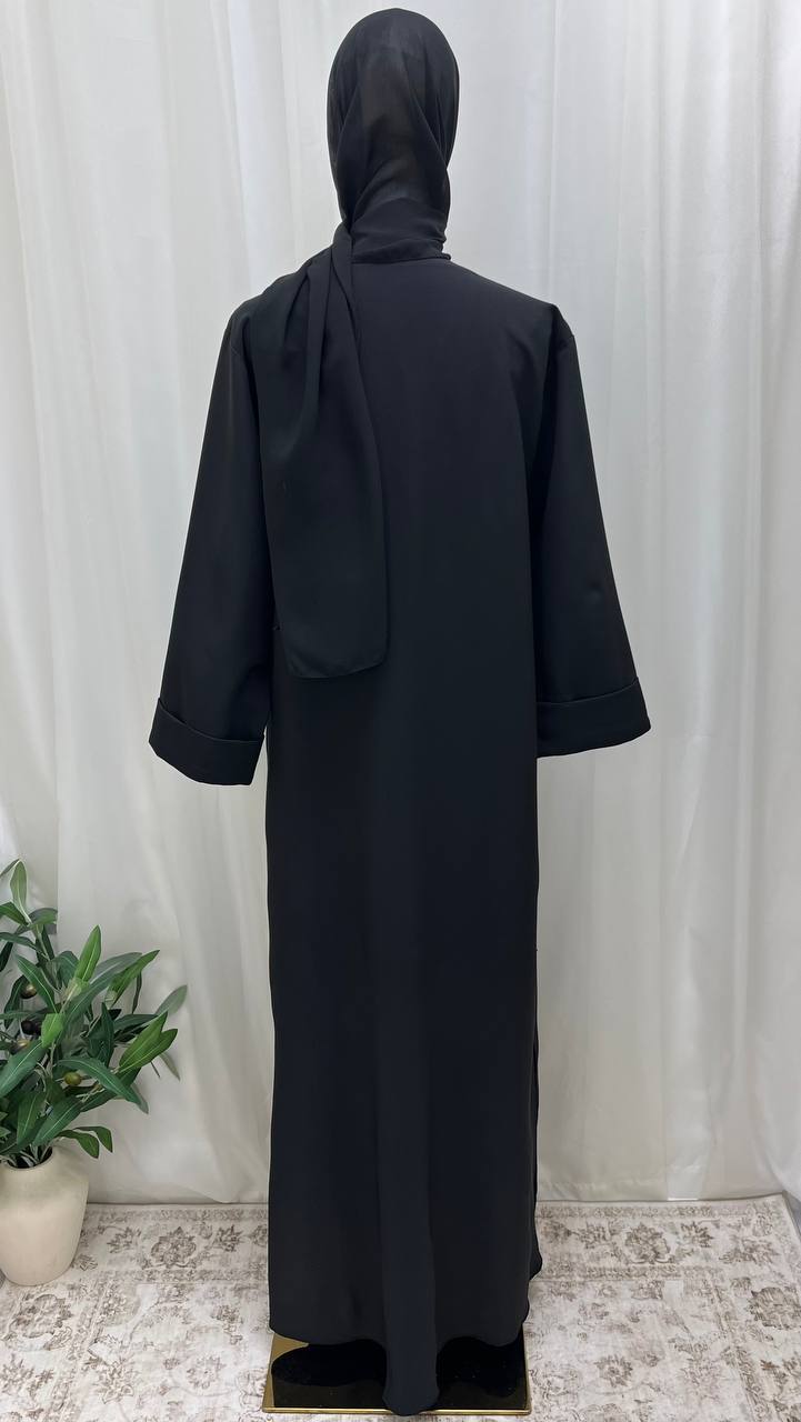Royal Wave Abaya - Palestinian Elegance
