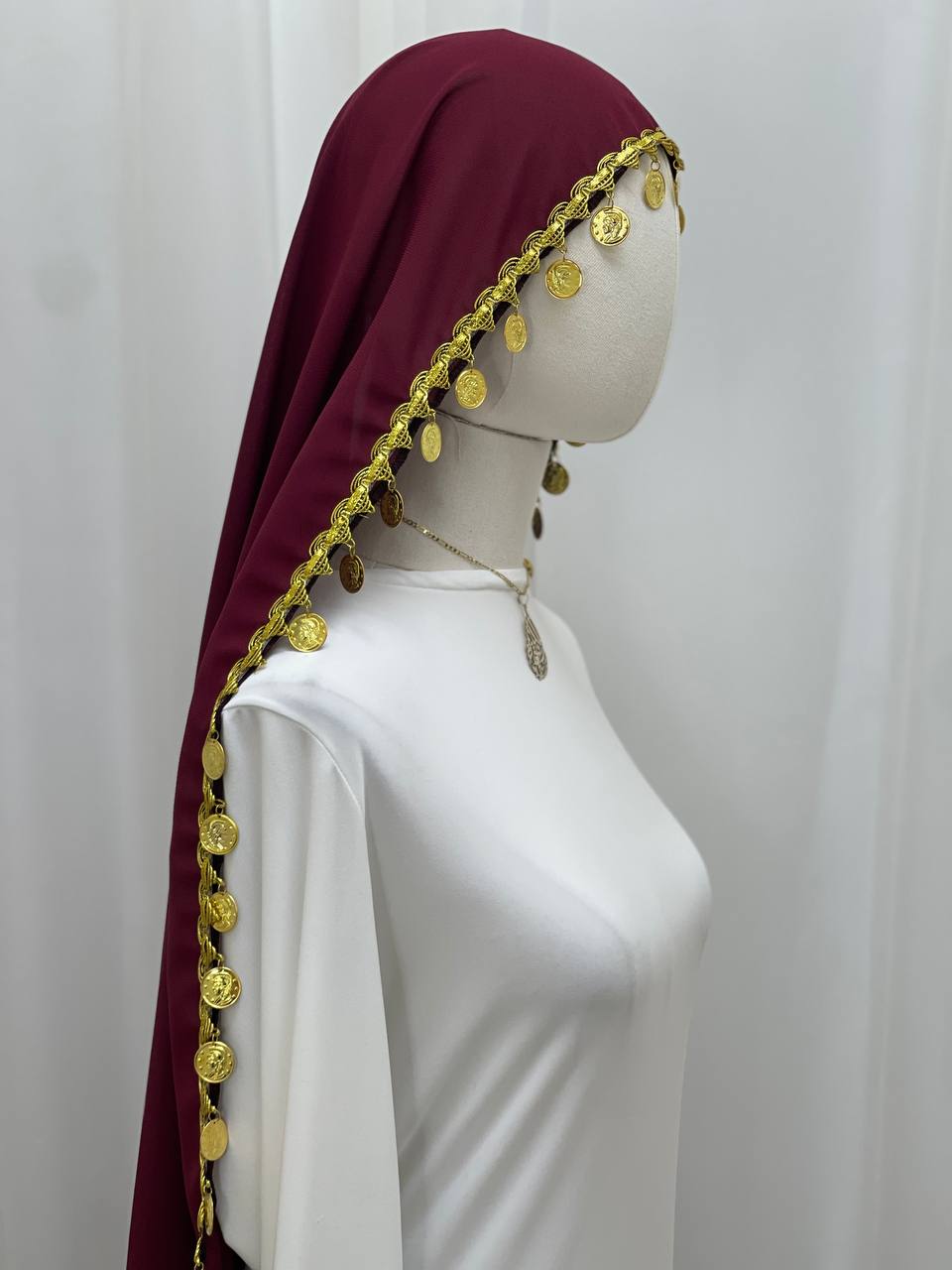 Palestinian Heritage Coin Khirka -Shawl