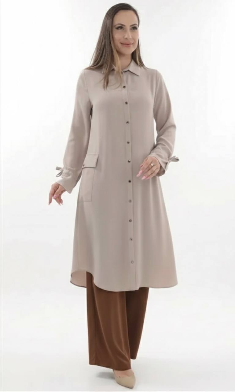 تونيك طويل مريح - ملابس كاجوال مريحة وأنيقة