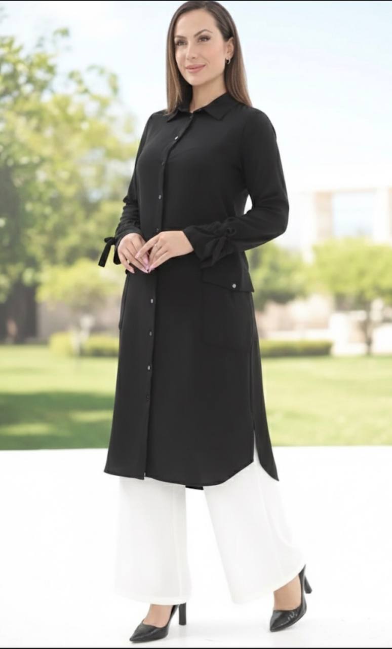 تونيك طويل مريح - ملابس كاجوال مريحة وأنيقة