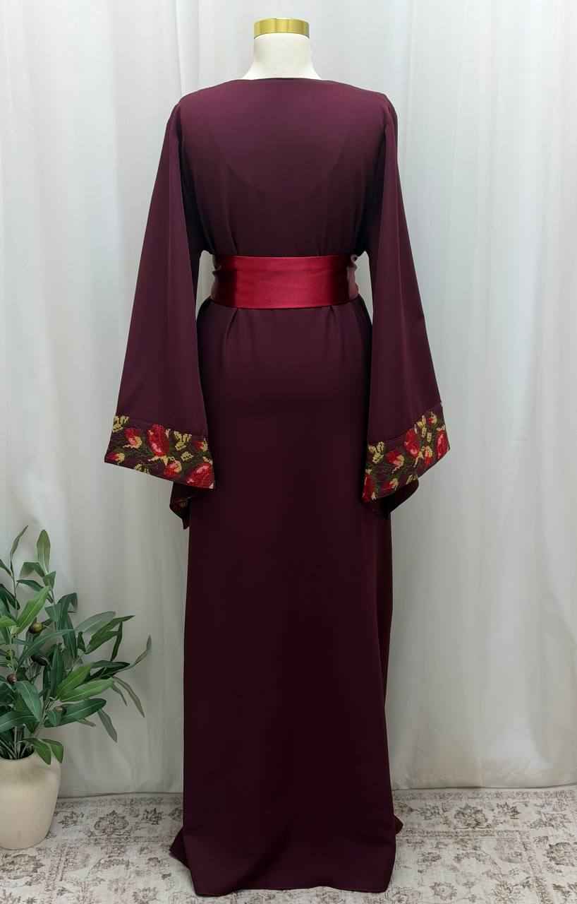 Crimson Heritage Embroidered Thobe