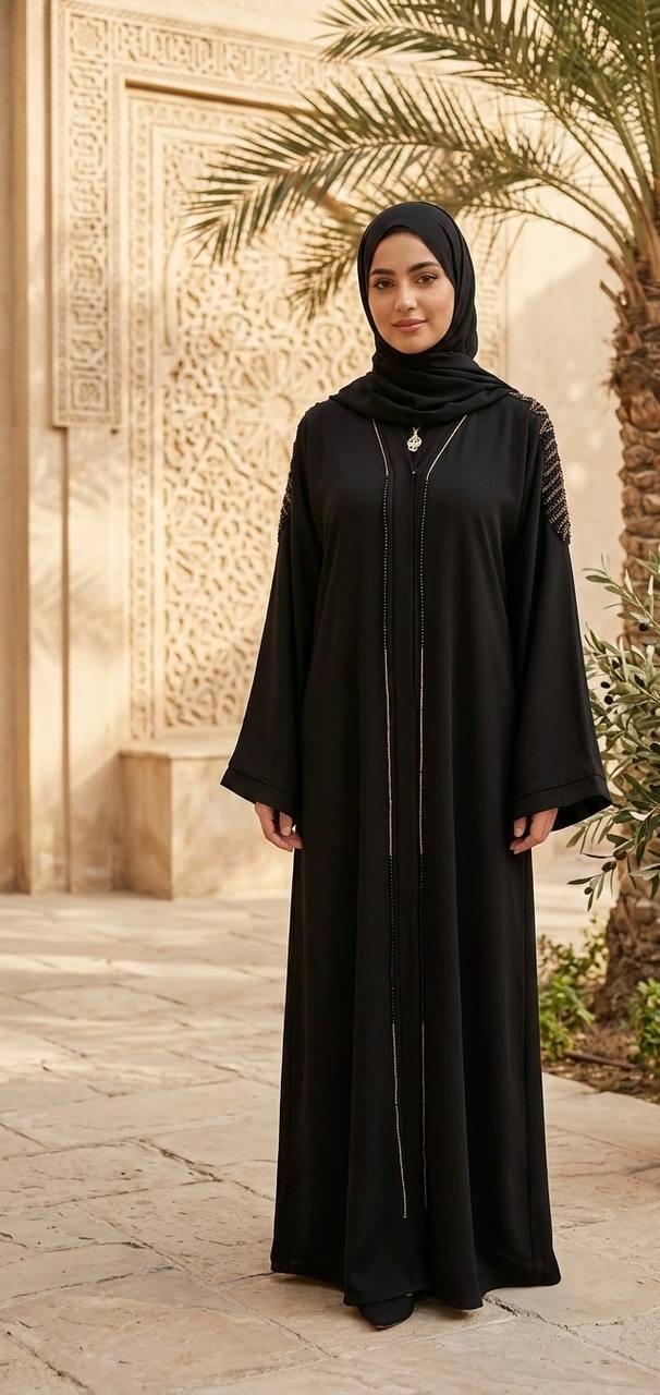 Noor Al-Dubai Hand-Embellished Abaya