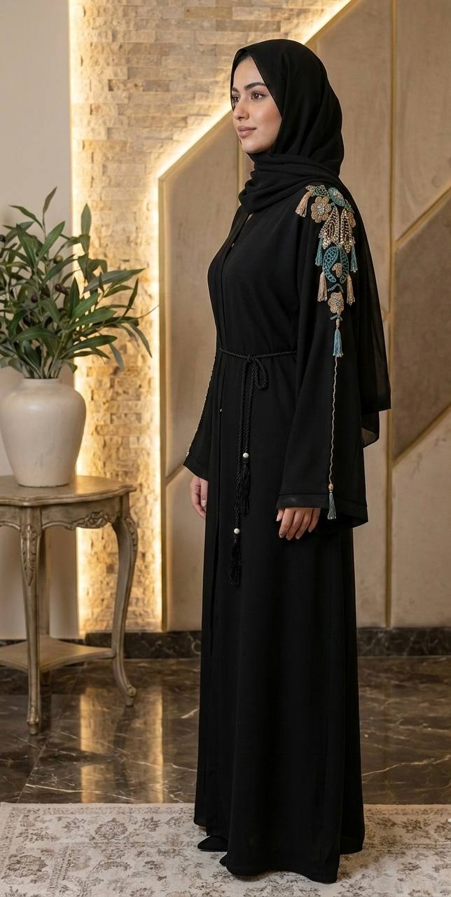 Dubai Hand-Beaded Abaya