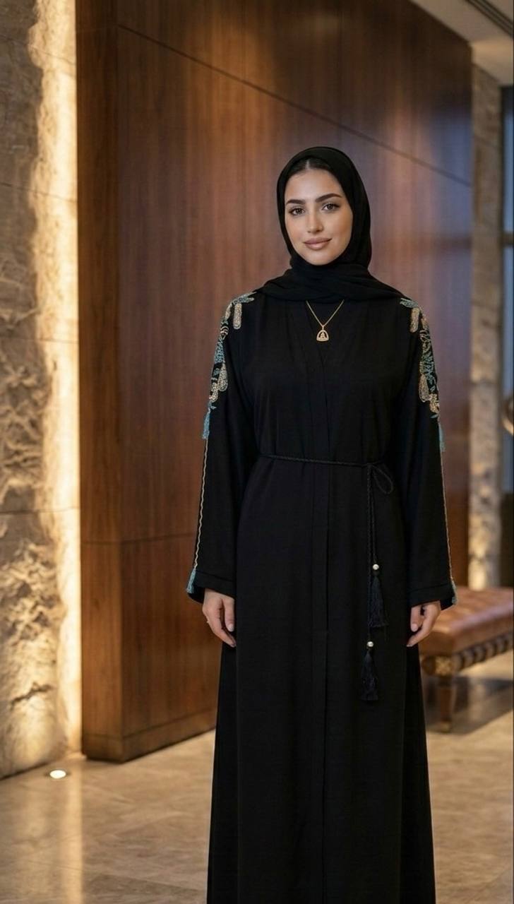 Dubai Hand-Beaded Abaya