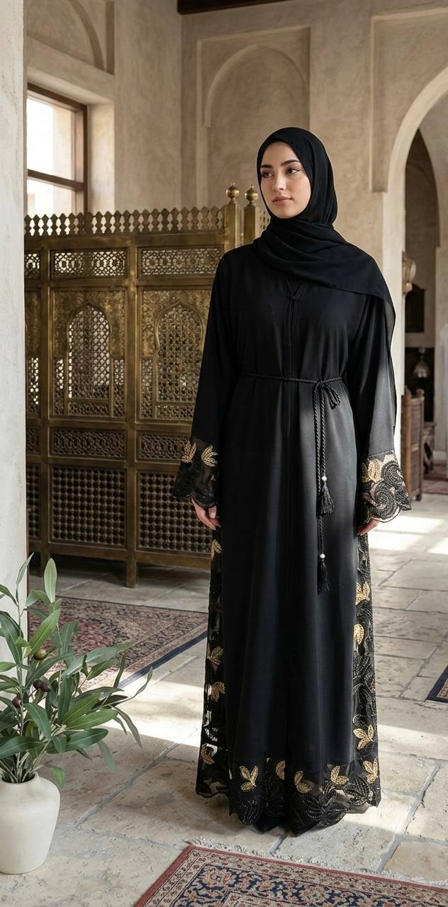 Imperial Dubai Beaded Abaya