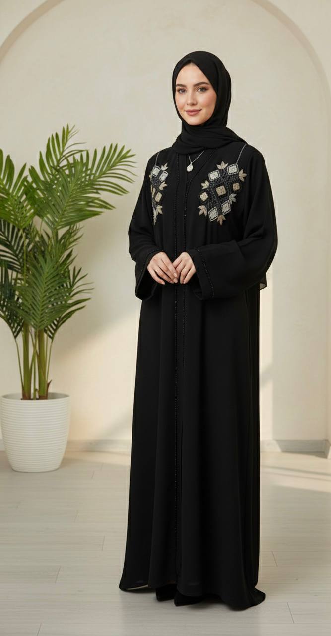 Dubai Hand-Beaded Abaya