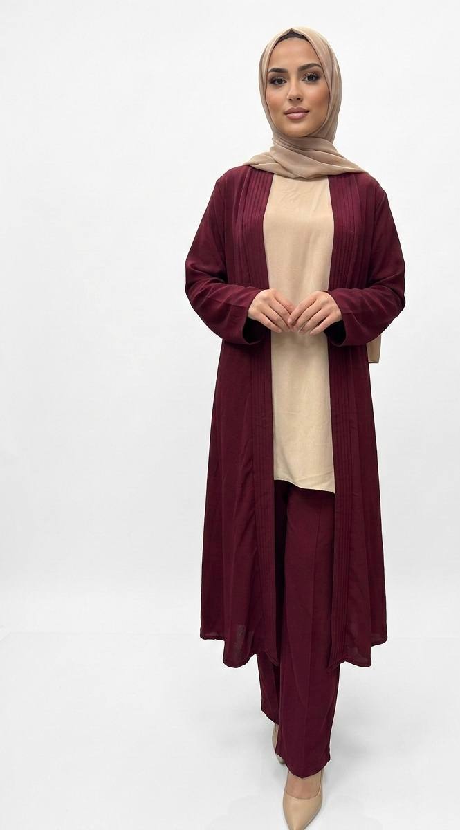Aegean Modest 3-Piece Set - Palestinian Elegance